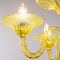 Lampadario Simplicissimus Murano 6 bracci Citron di Multiforme