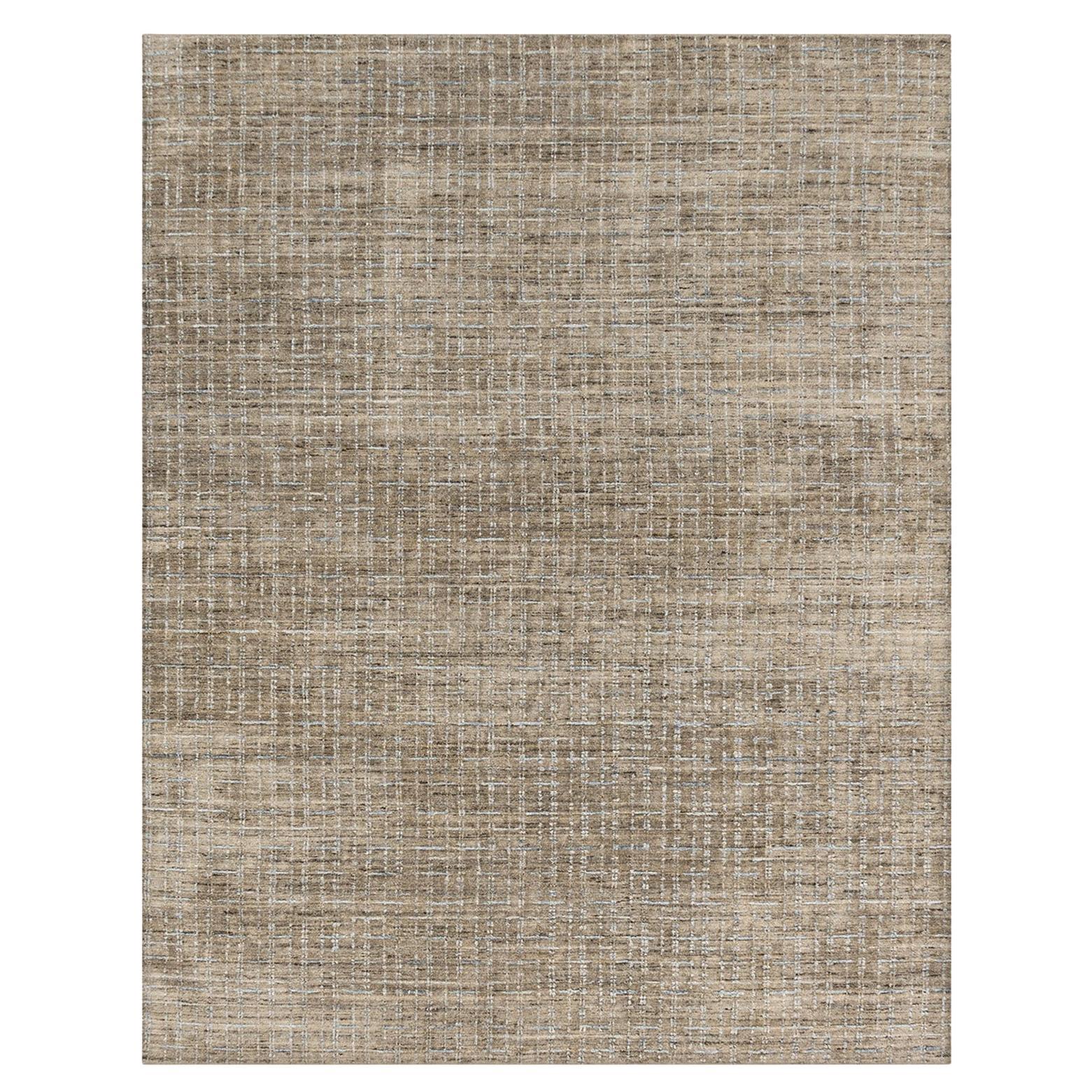 Simplicity Comfort Beige Blue Tapis contemporain