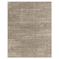 Simplicity Comfort Beige Blue Contemporary  Wool & Viscose Rug 10' x 14'