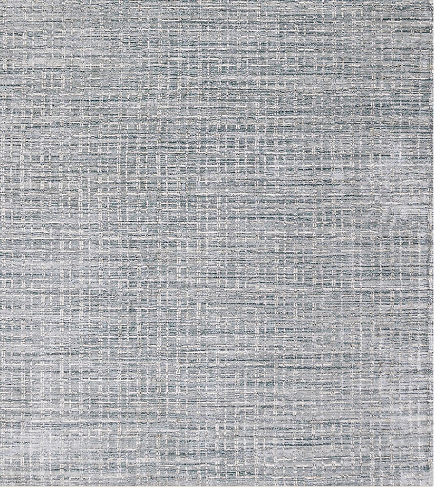 Simplicity Comfort Blau Beige Handwebteppich 12'1 X 14'11 im Angebot 1