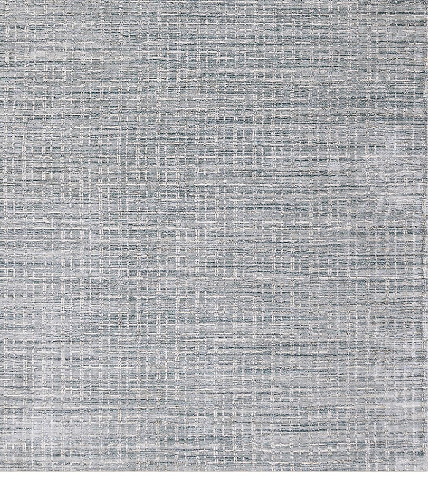 Simplicity Comfort Blau Beige Handwebteppich 12'7 X 13' im Angebot 1