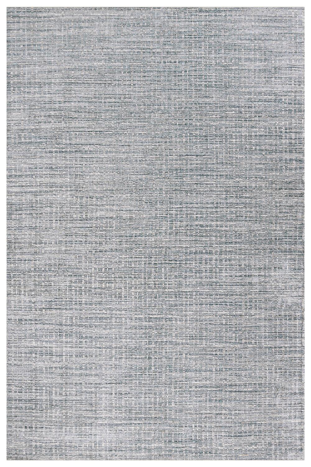 Wool Simplicity Comfort Blue Contemporary Handwoven Rug For Sale