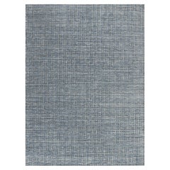 Simplicity Comfort Blue Gray Contemporary Handwoven Area Rug  10' x 14'