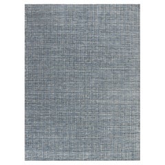 Simplicity Comfort Blue Gray Contemporary Handwoven Area Rug (tapis tissé à la main)  10' x 14'