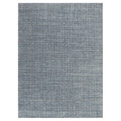 Simplicity Comfort Blue Gray Contemporary Rug (tapis contemporain)  8'11 x 12'