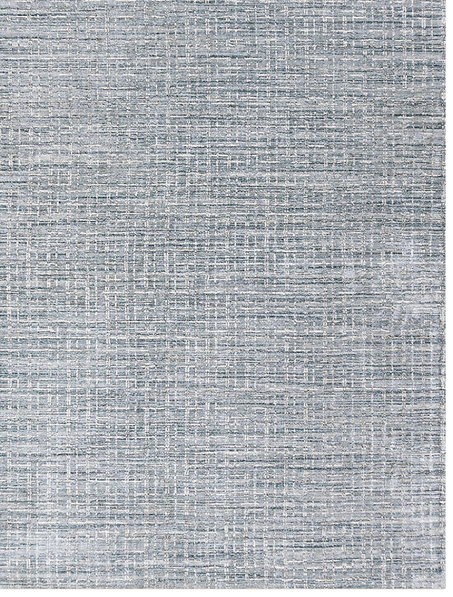 XXI secolo e contemporaneo Tappeti per l'area Simplicity Comfort Light Blue Beige, tessuti a mano, 8' X 10' in vendita