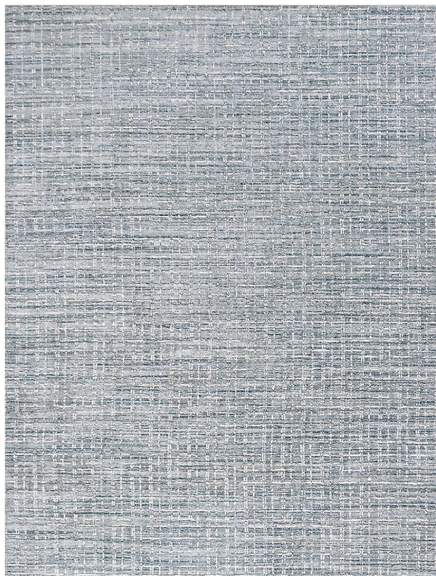 Lana Tappeti per l'area Simplicity Comfort Light Blue Beige, tessuti a mano, 8' X 10' in vendita
