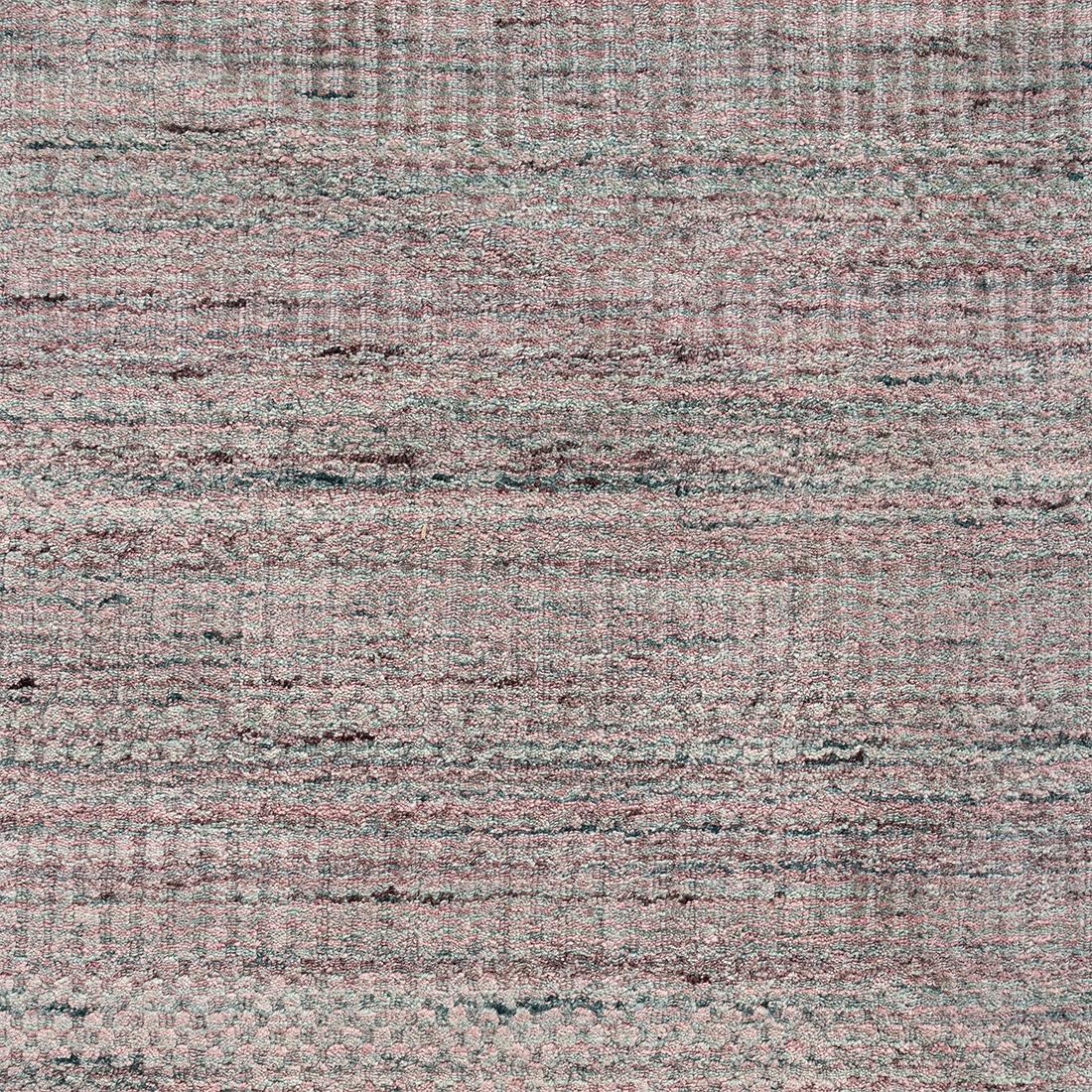 Tissé à la main Simplicity Comfort Rose Turquoise Tapis contemporain tissé à la main en vente