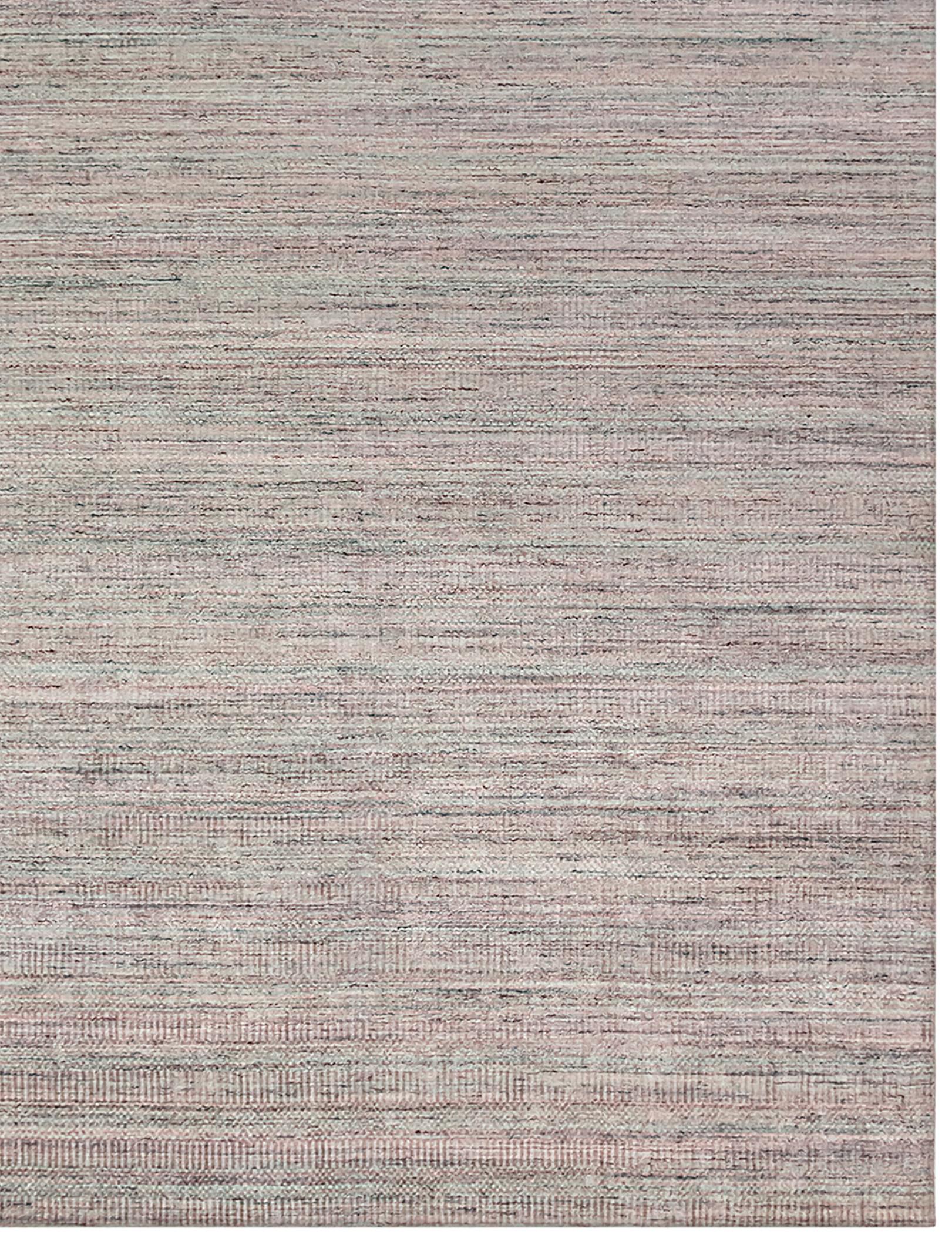 Simplicity Comfort Rosa Türkis Contemporary Handwebteppich im Angebot 1