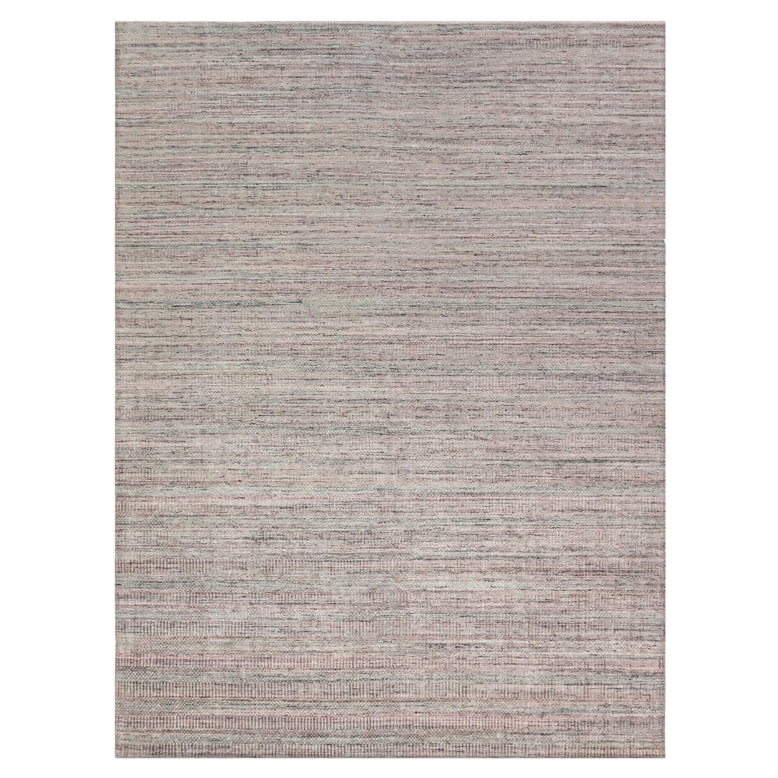 Simplicity Comfort Rosa Türkis Contemporary Handwebteppich