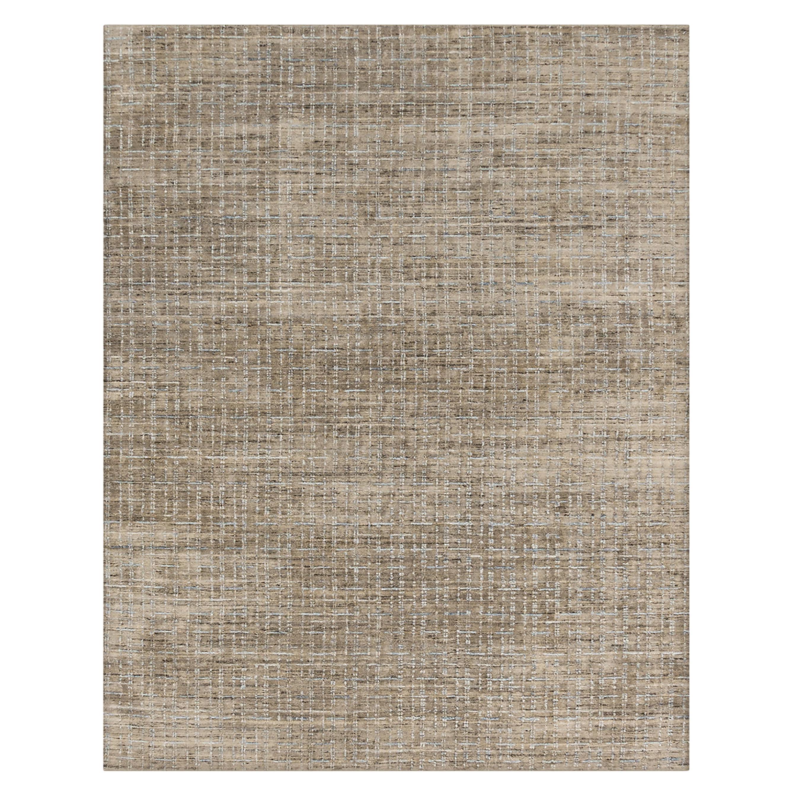 Tappeto Simplicity Comfort Tan Light Blue Contemporary
