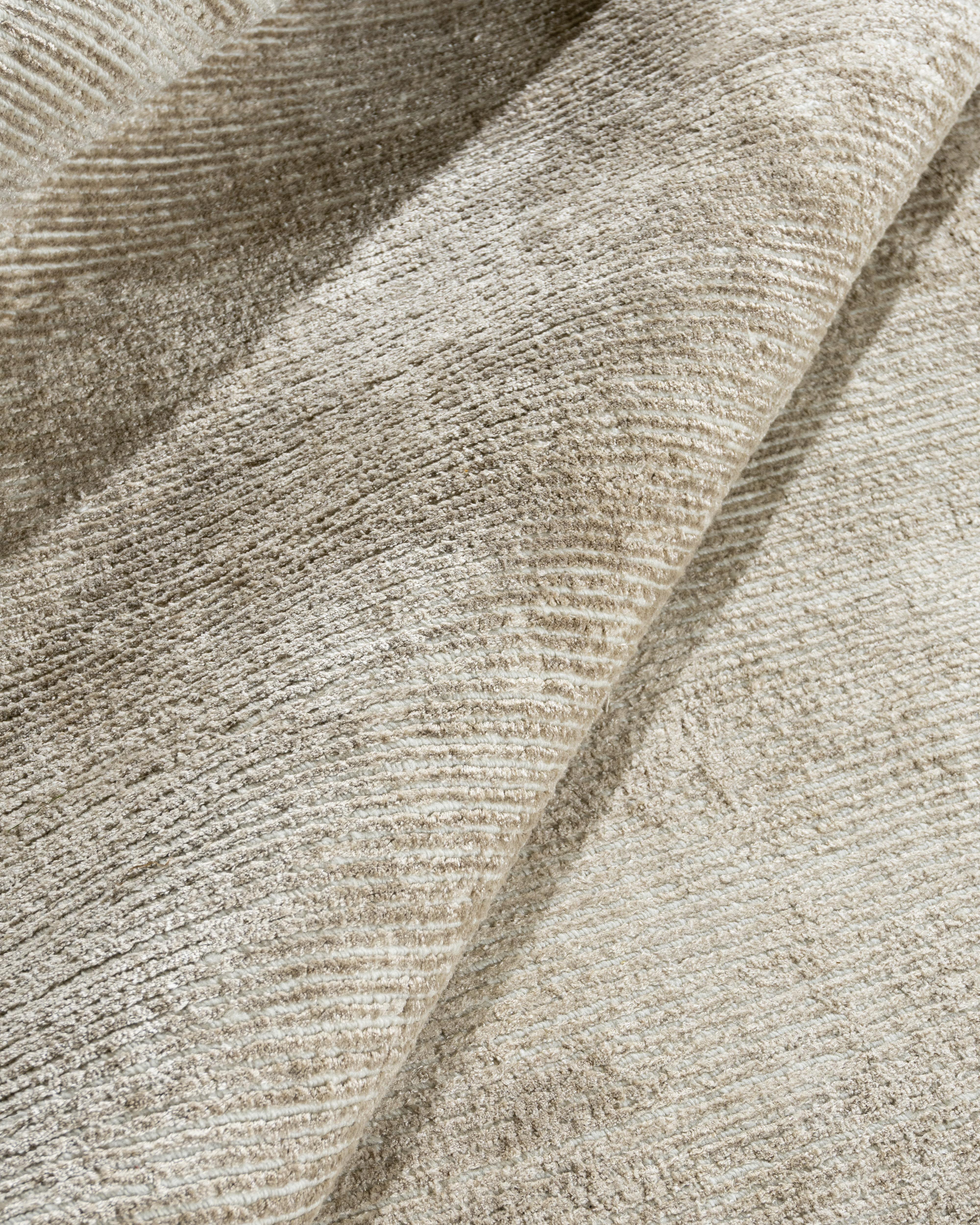 Fatto a mano Tappeto Simplicity Contemporary Taupe-Ivory  9' x 12' in vendita