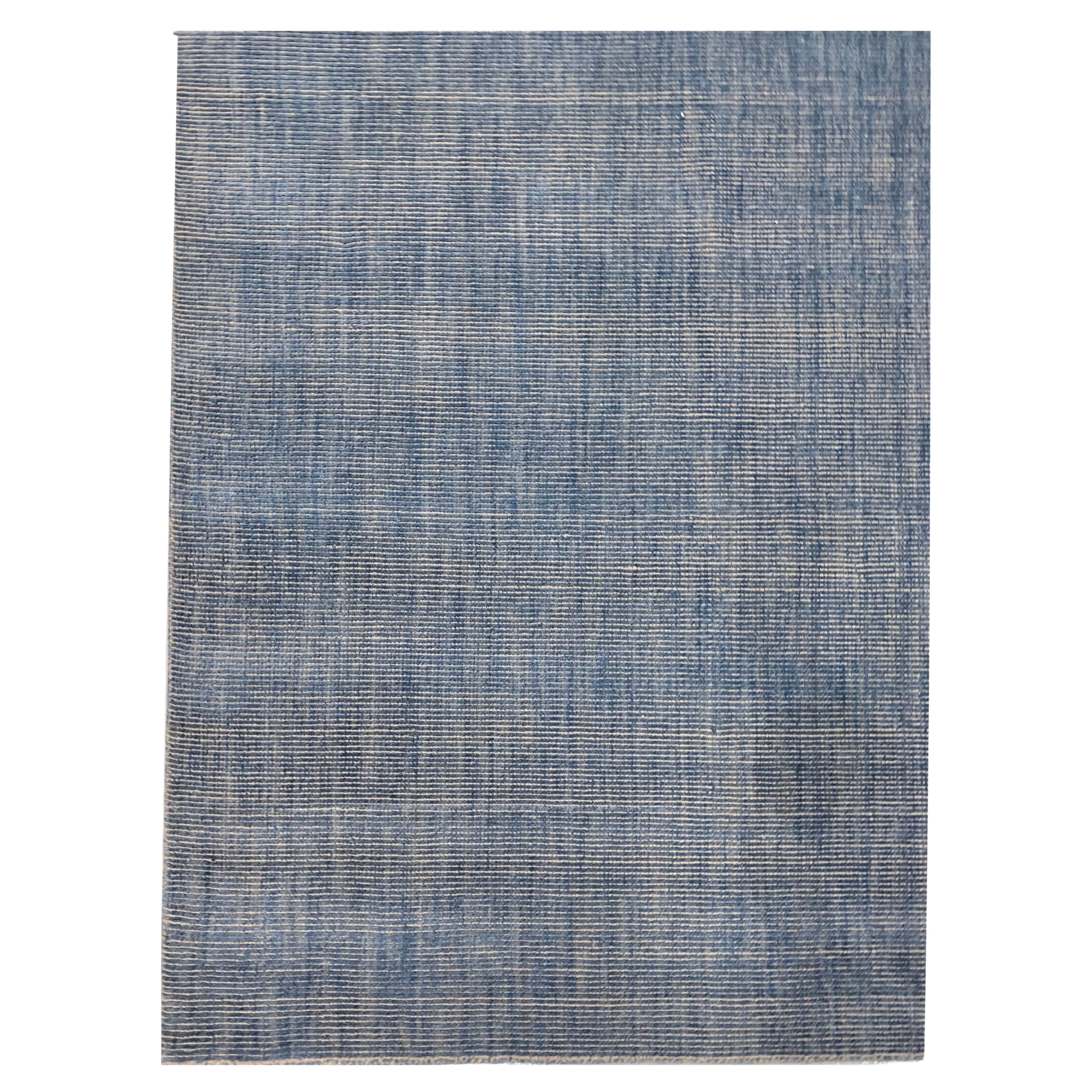 Simplicity Polo Blue Contemporary Area Rug  8'x10'