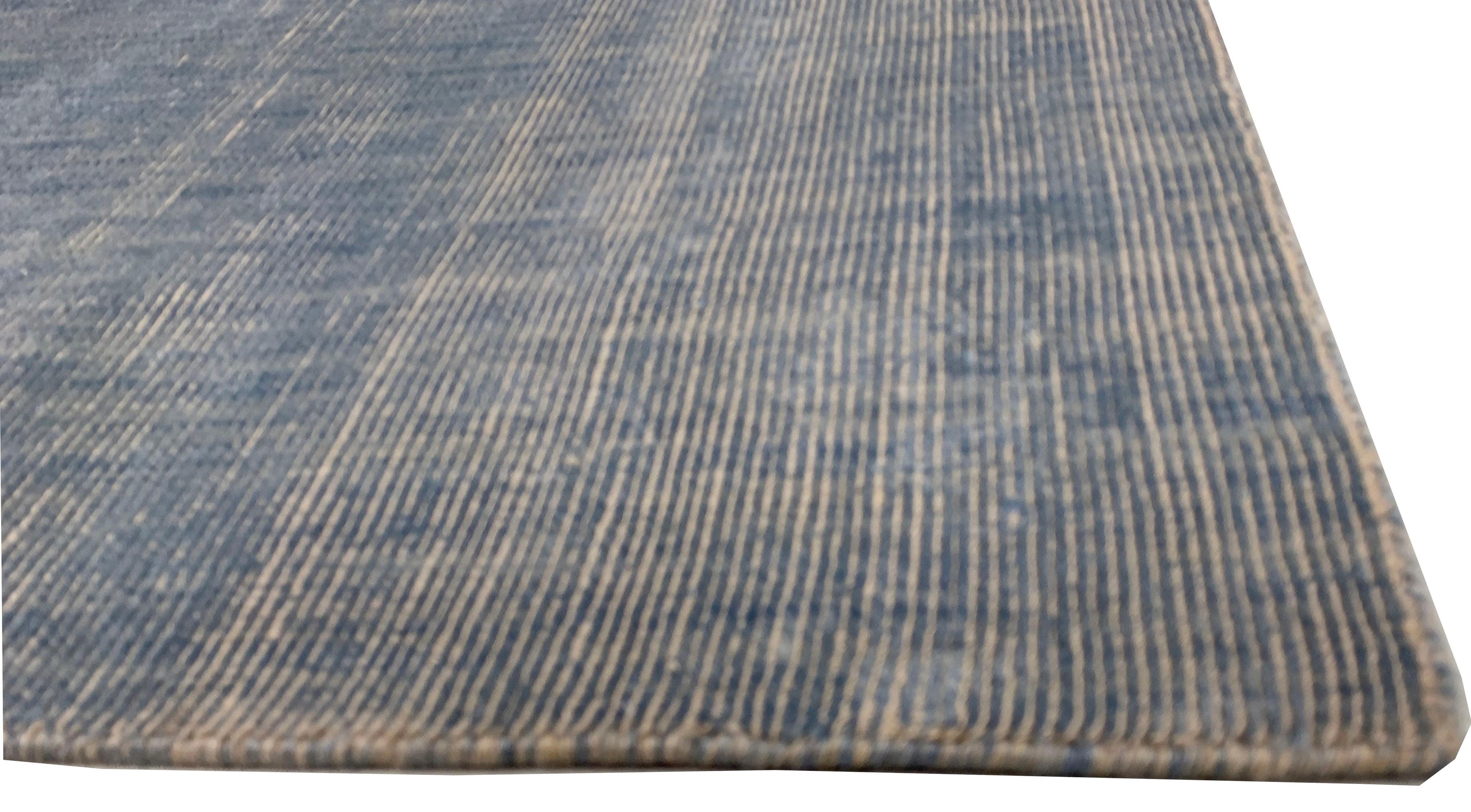 Simplicity Polo Blue New Contemporary Rug  8' x 10' 6