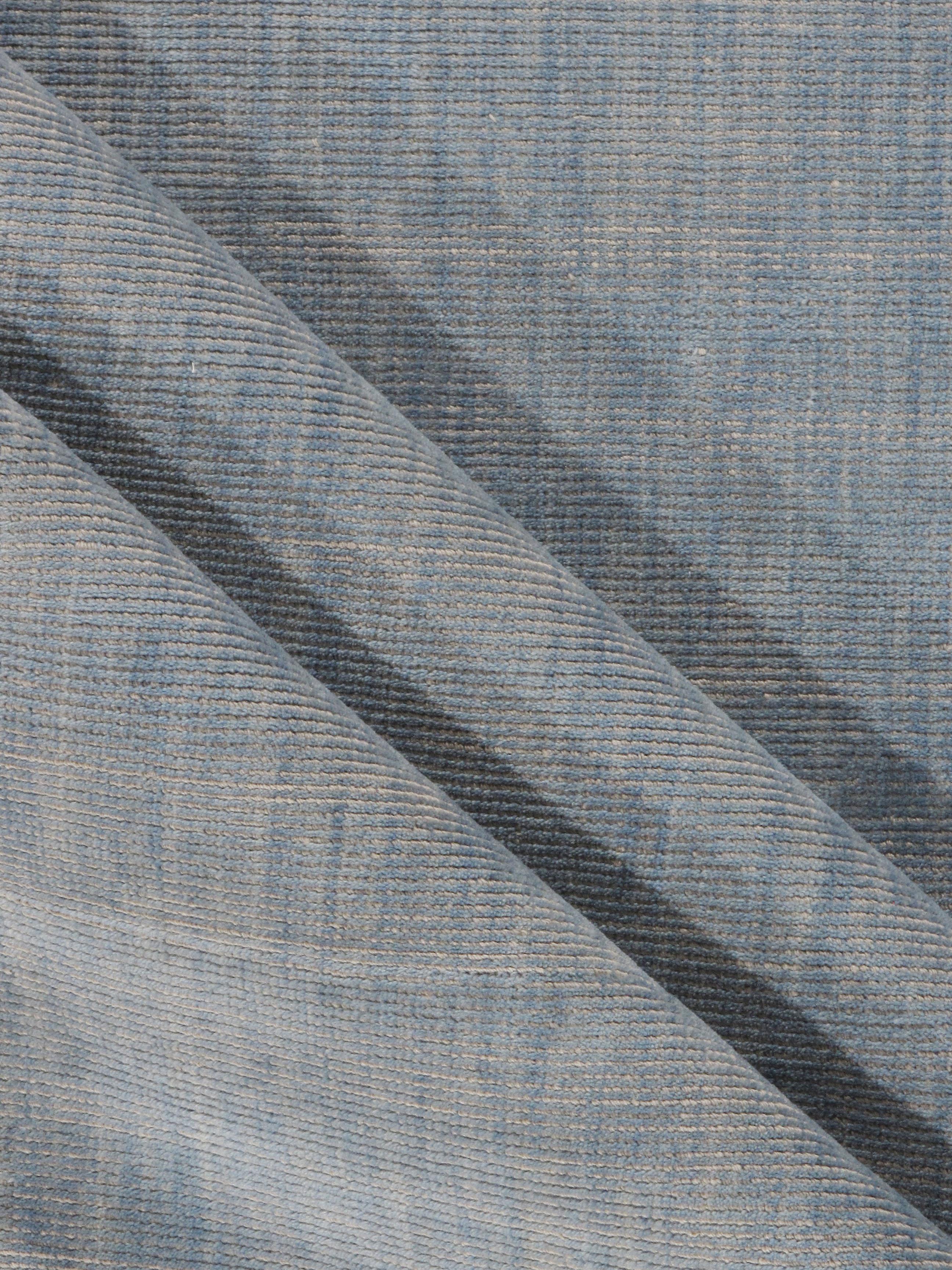 Indian Simplicity Polo Blue New Contemporary Rug  8' x 10'