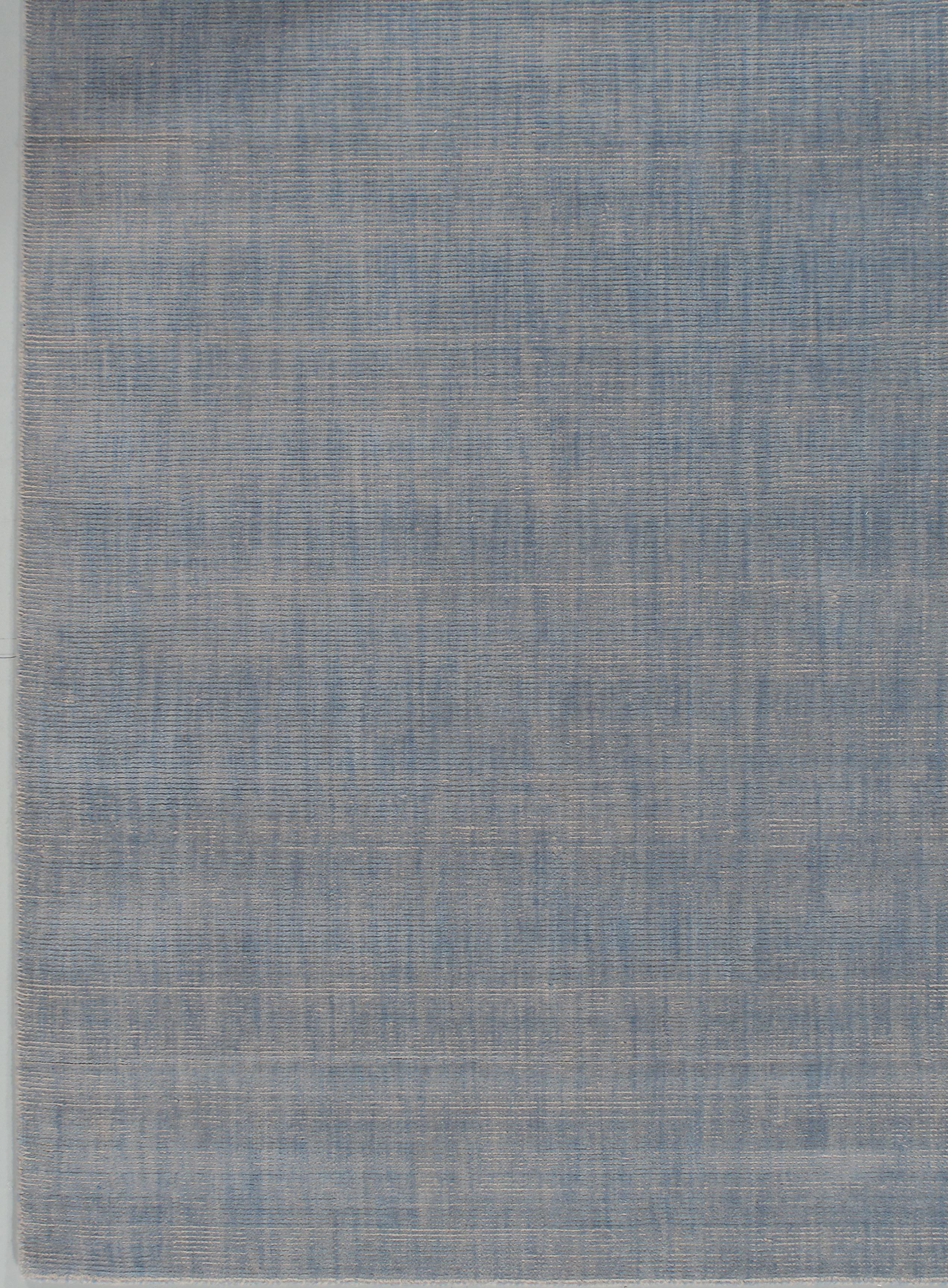 Wool Simplicity Polo Blue New Contemporary Rug  8' x 10'