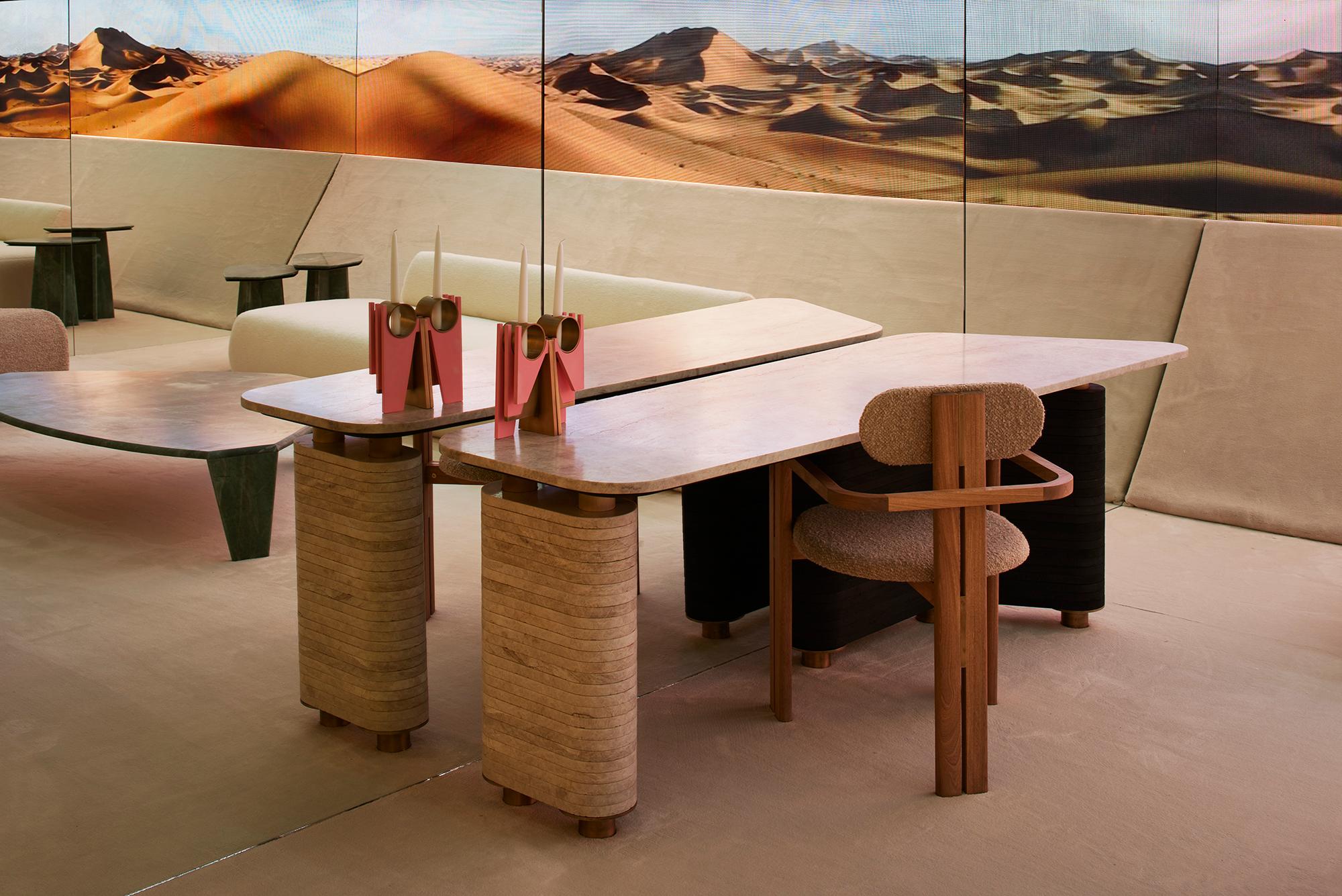 Tissu Chaise de salle à manger Simplon par Atra Design en vente