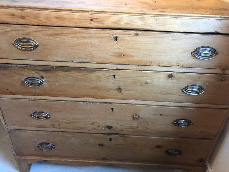 Simply Beautiful Natural Pine English Dresser Chest Of Drawers At