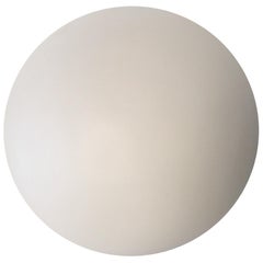 Simply Elegant Milk Glass Flush Mount Art Deco Bauhaus Germany Style