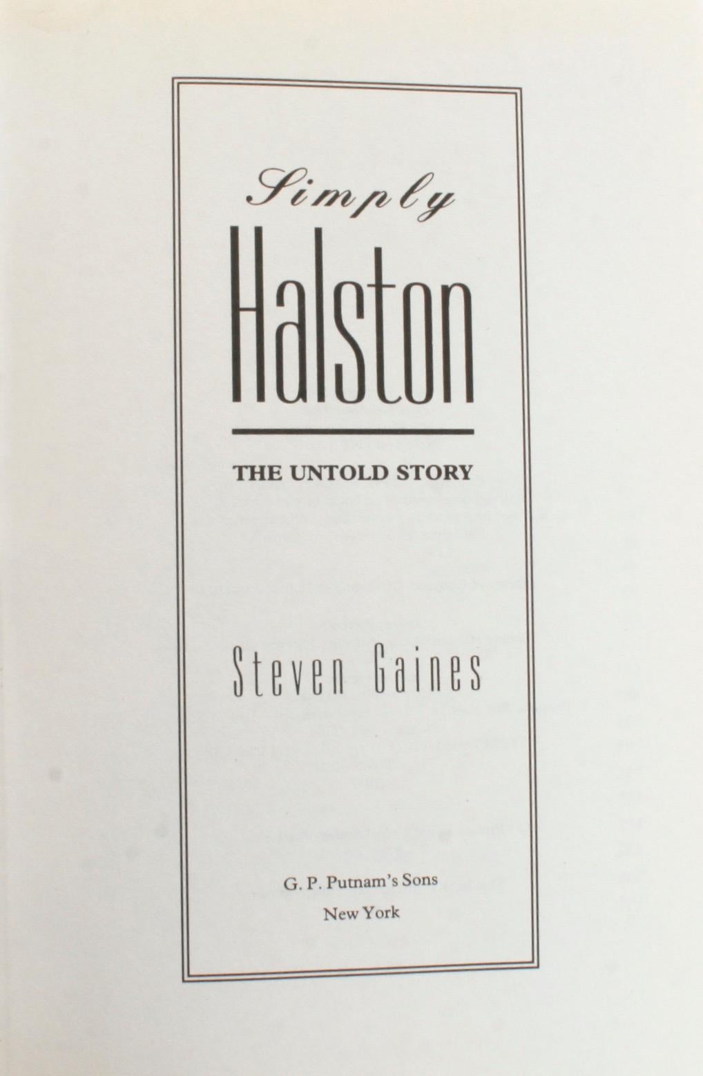 simply halston book