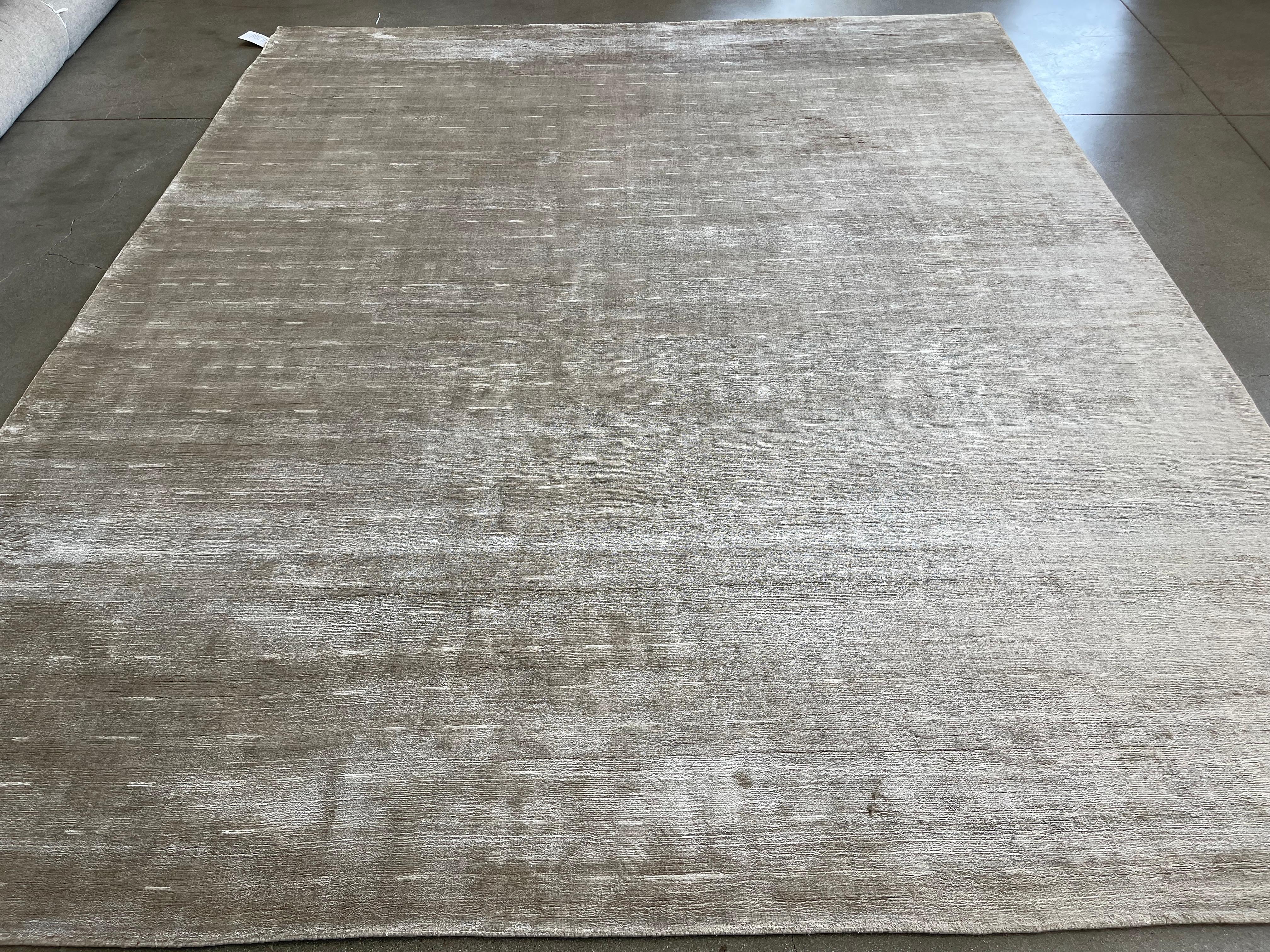 Contemporary Simply Luxe Taupe Area Rug For Sale