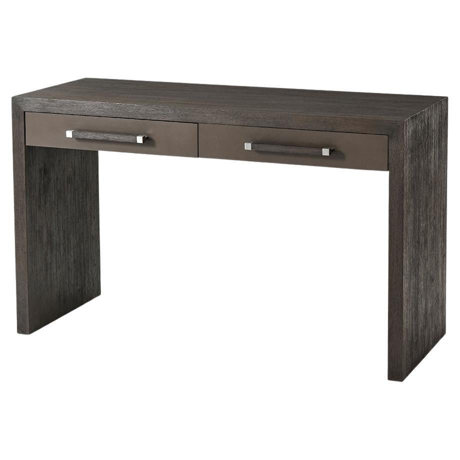 Simply Modern Writing Table, Dark For Sale