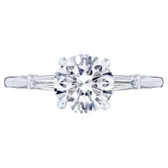 Tacori, bague de fiançailles en or 18 carats avec diamants