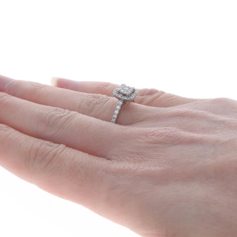 Women's Simply Vera by Vera Wang Diamond Halo Engagement Ring - White Gold 14k Rd .50ctw For Sale