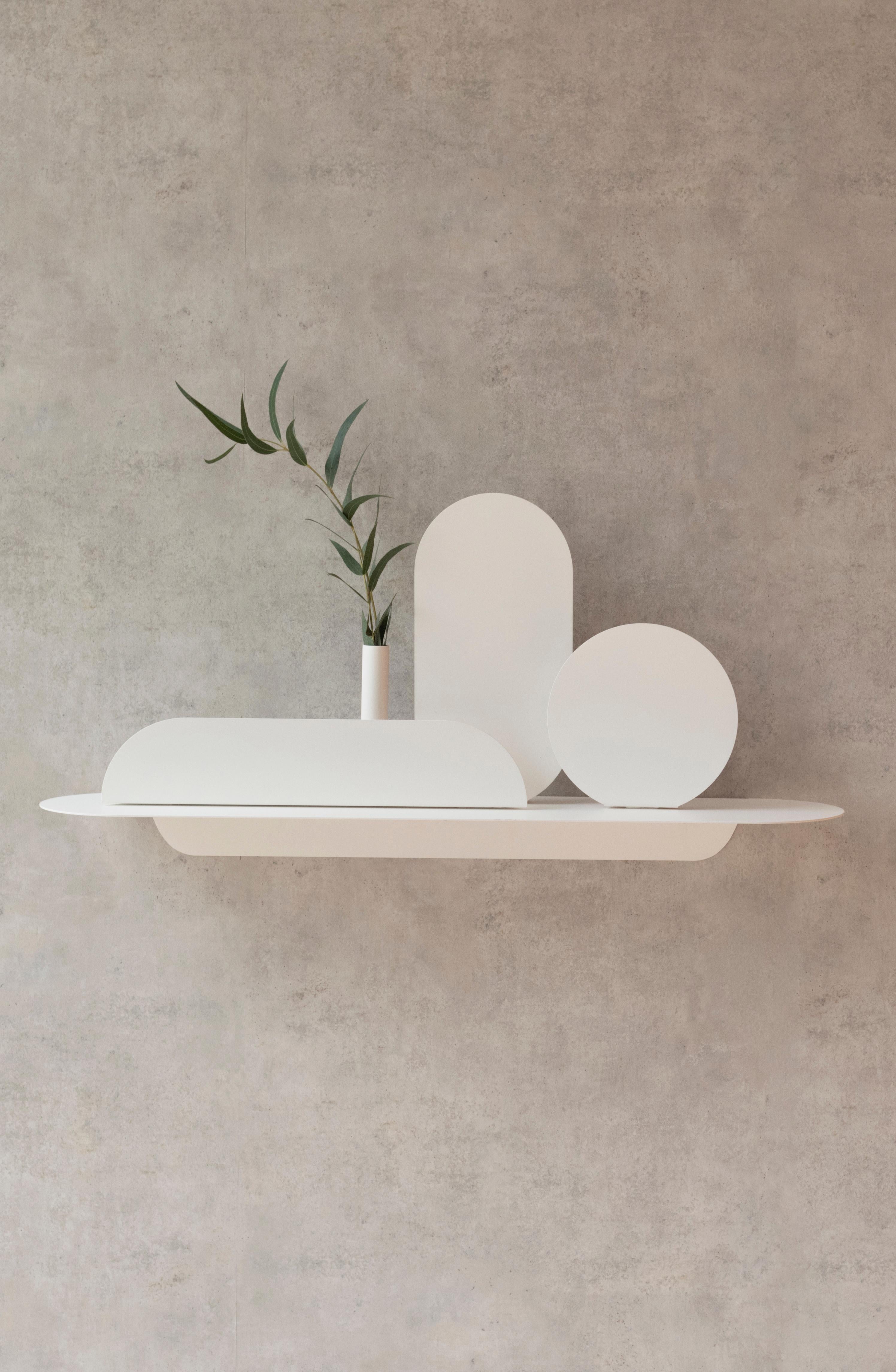 Belgian Simply White Shelf by Mademoiselle Jo For Sale