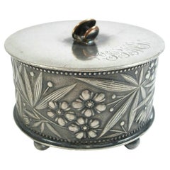 SIMPSON HALL MILLER & CO - Arts & Crafts Silver Plate Jewelry Box - US - 19th C