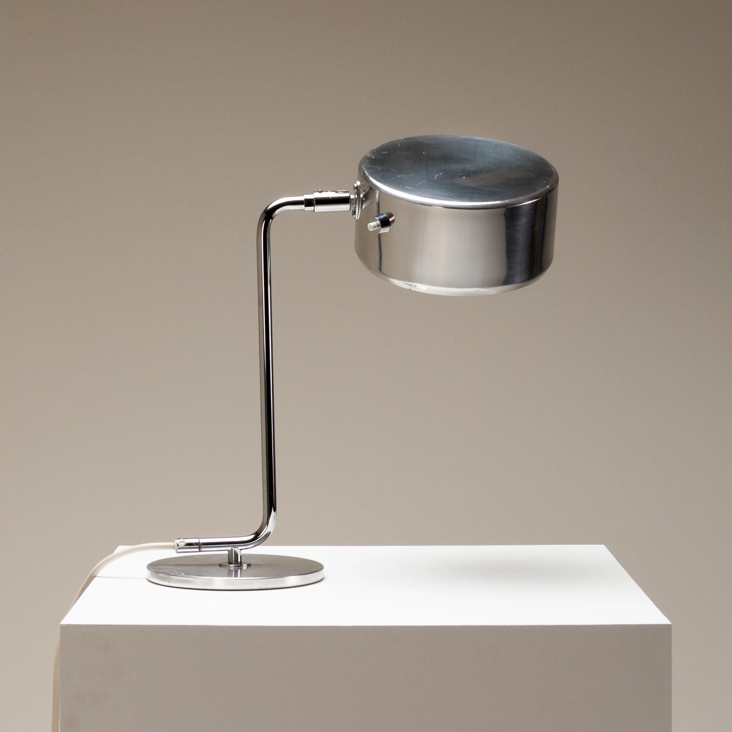 Aluminum Simris Desk Lamp by Anders Pehrson for Ateljé Lyktan, Sweden, 1970s