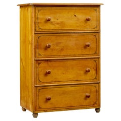 Simulated birch hand painted chest of drawers by Gemla Fabrikers