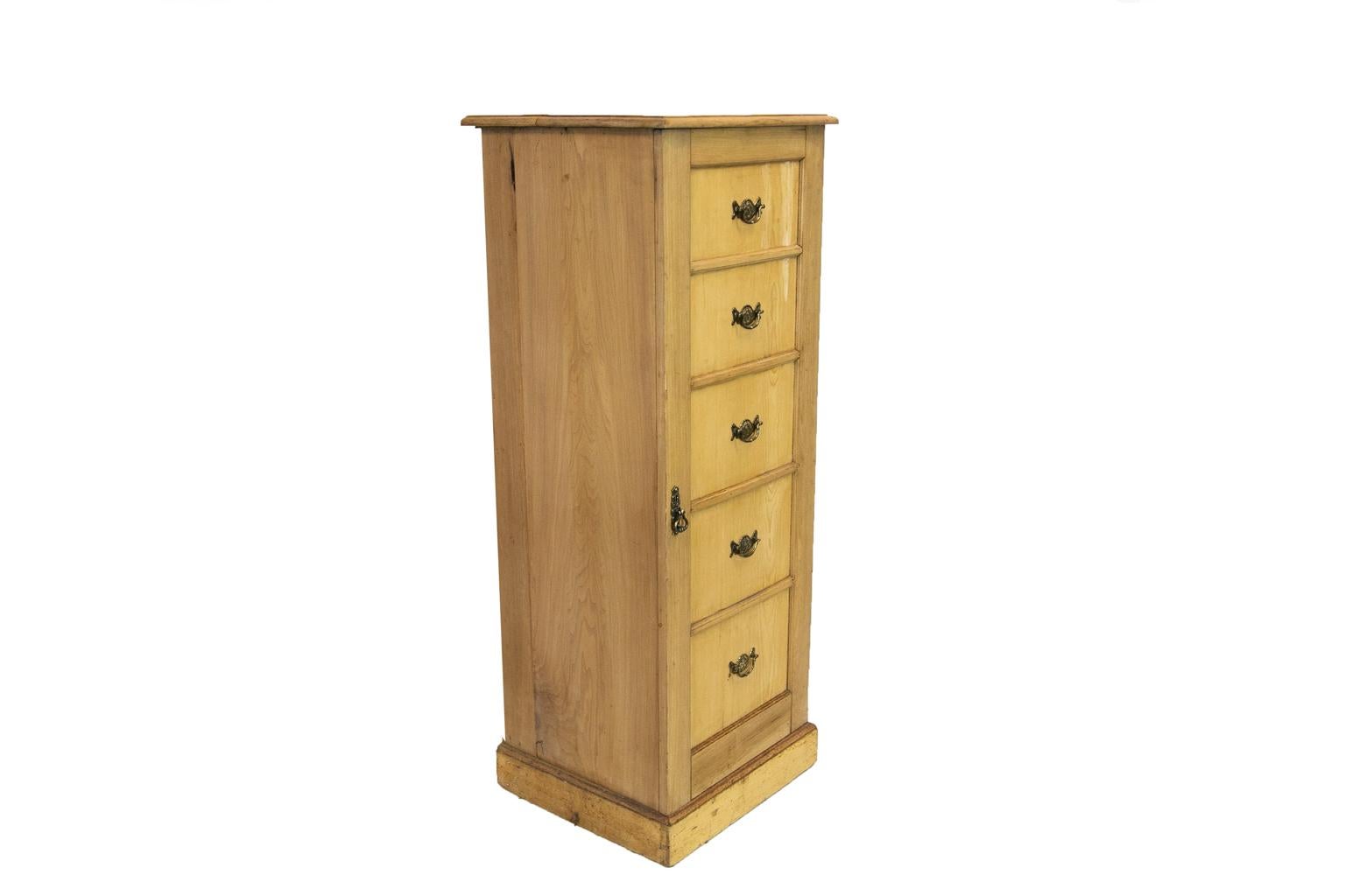 Simulated Five-Drawer Tall Cabinet For Sale 2