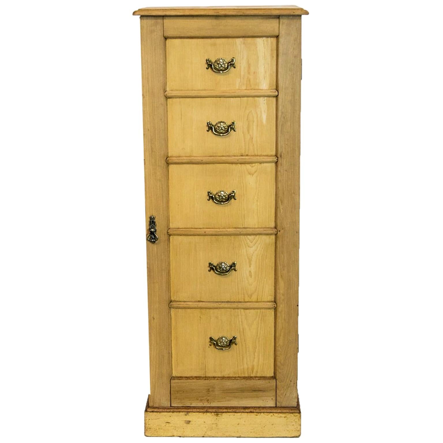 Simulated Five-Drawer Tall Cabinet