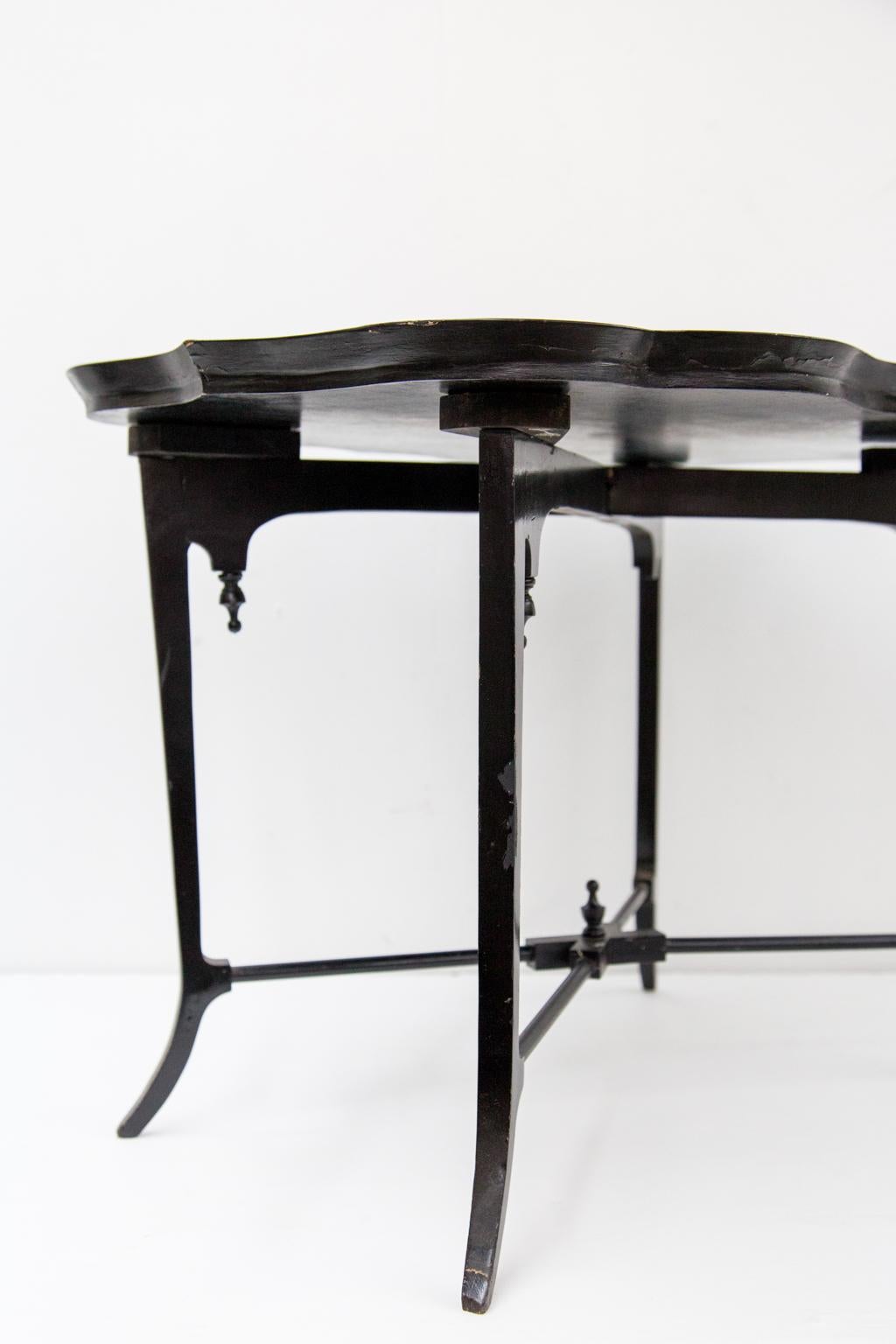 Simulated Tortoise Shell Table In Good Condition For Sale In Wilson, NC