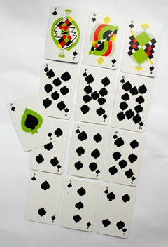 "Simultané" Sonia Delaunays ikonisches, von der Kunst des Jahres 1964 inspiriertes Doppelspielkarten-Set