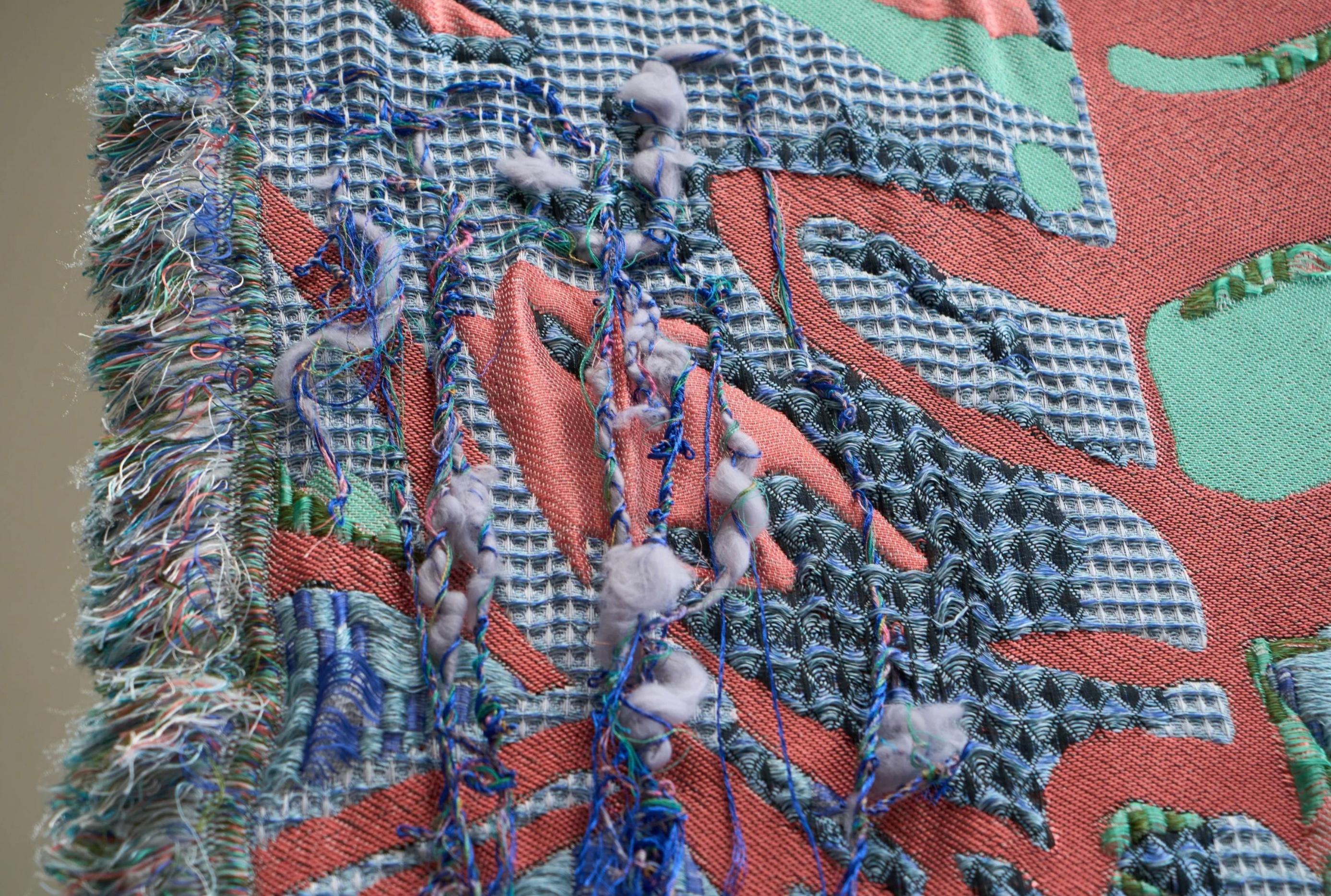 Sina Dyks Wandteppich für zeitgenössische Kunst 'Absorbierter Dschungel' 220 x 175 cm im Angebot 6