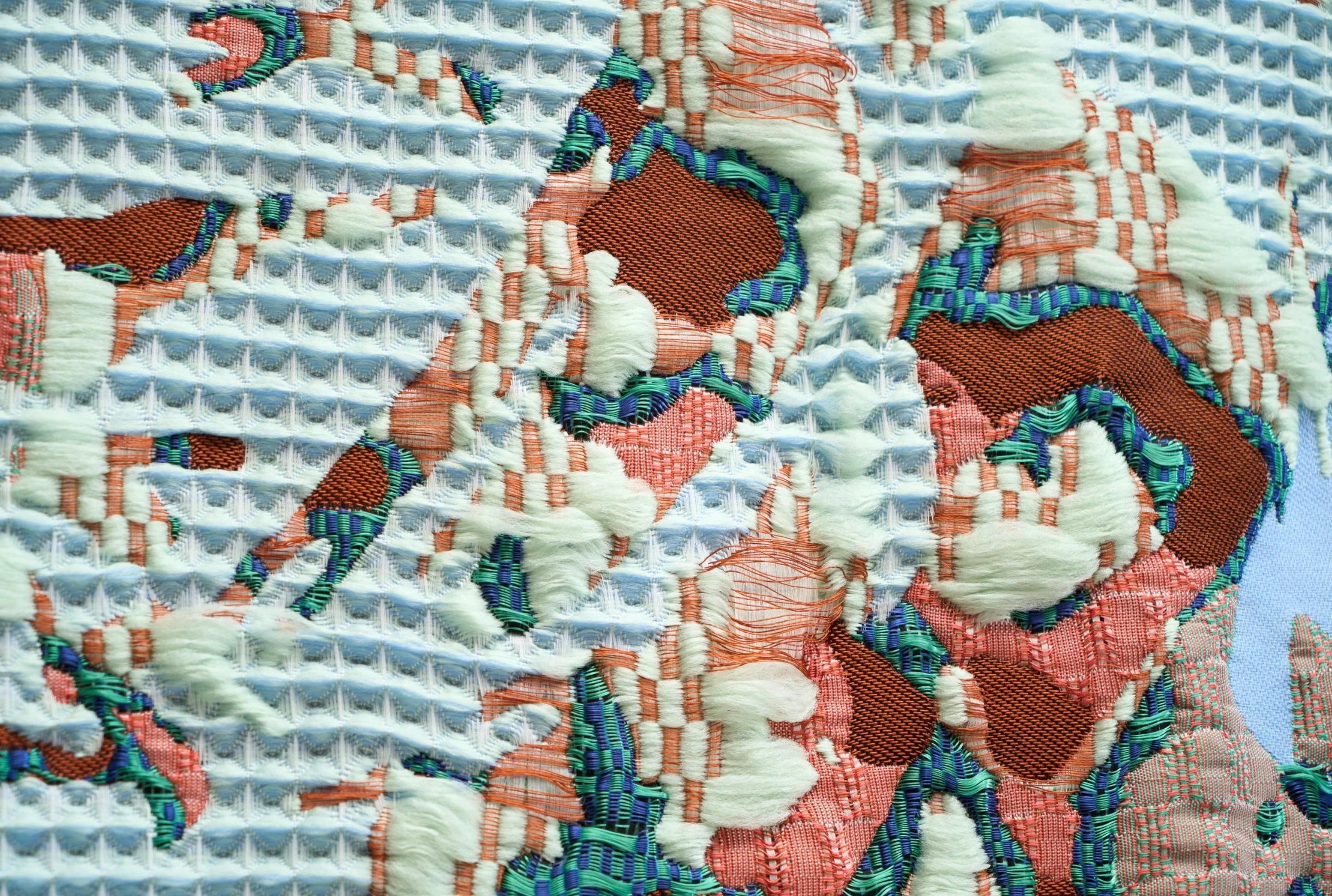 Sina Dyks Zeitgenössischer Wandteppich 'Brain Flash' 173 x 240 cm im Angebot 5