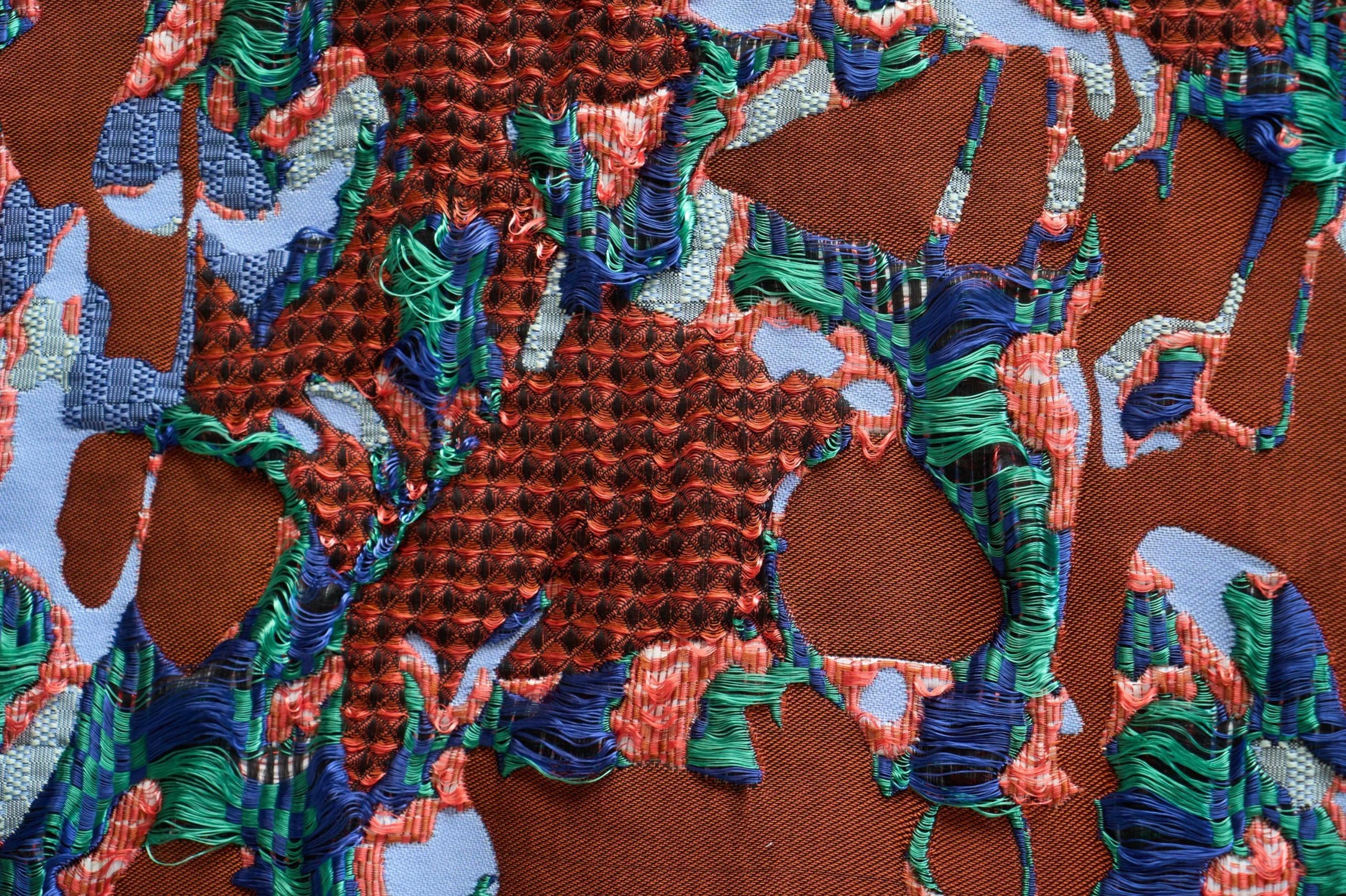 Sina Dyks Zeitgenössischer Wandteppich 'Brain Flash' 173 x 240 cm (Moderne) im Angebot