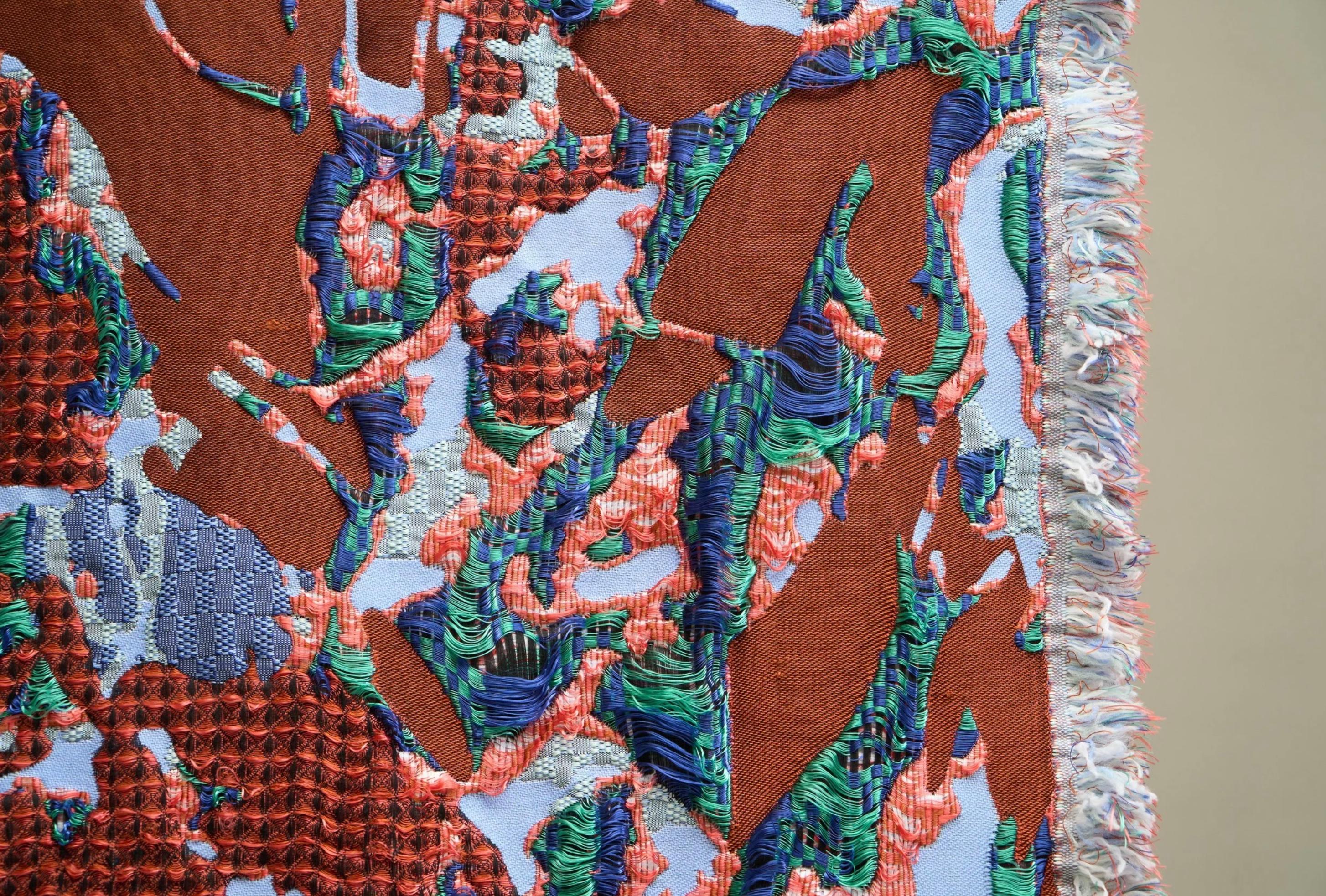 Sina Dyks Zeitgenössischer Wandteppich 'Brain Flash' 173 x 240 cm im Angebot 1