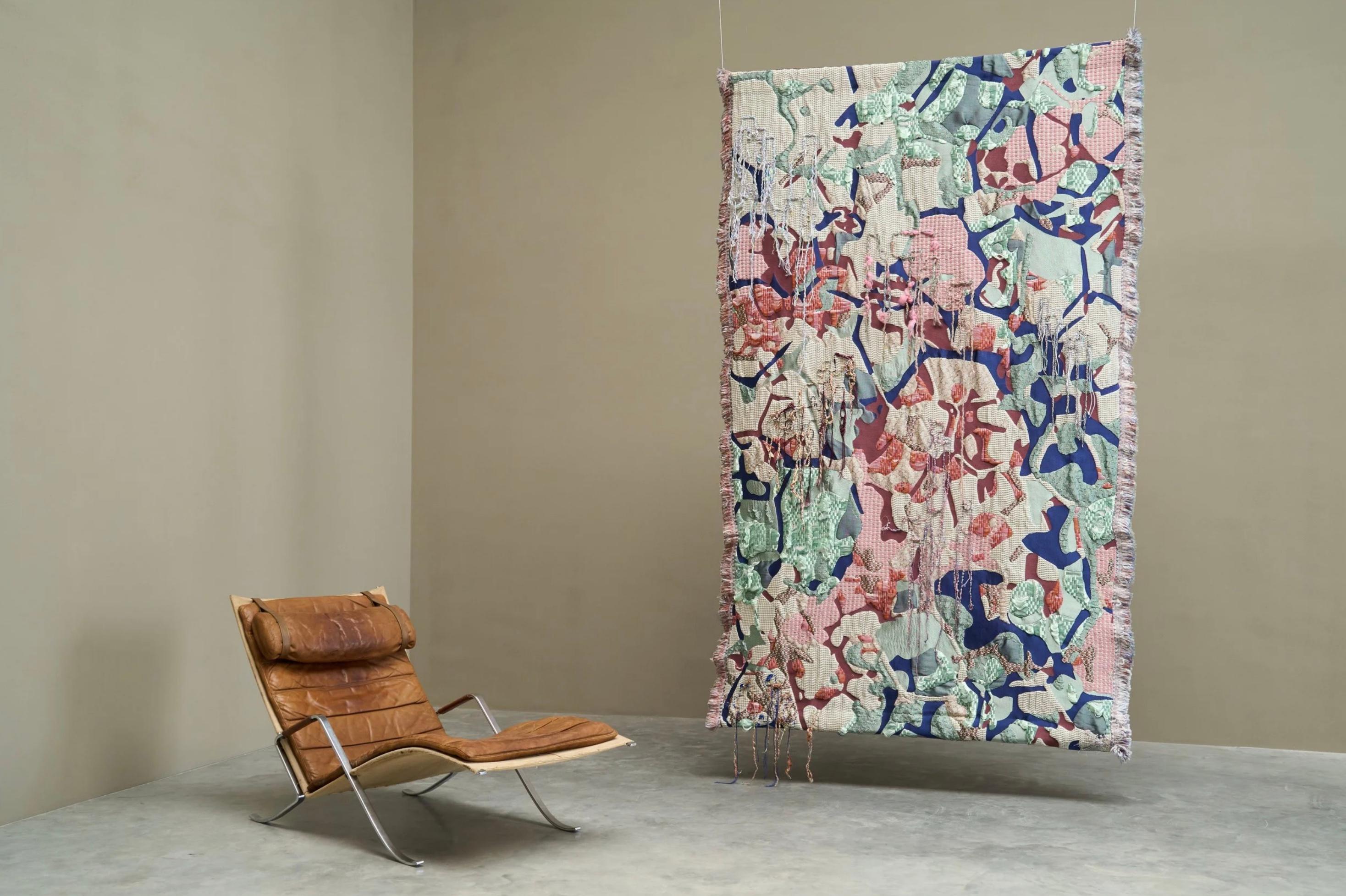 Sina Dyks Wandteppich für zeitgenössische Kunst 'Dripping DNA' 175 x 235 cm im Angebot 6