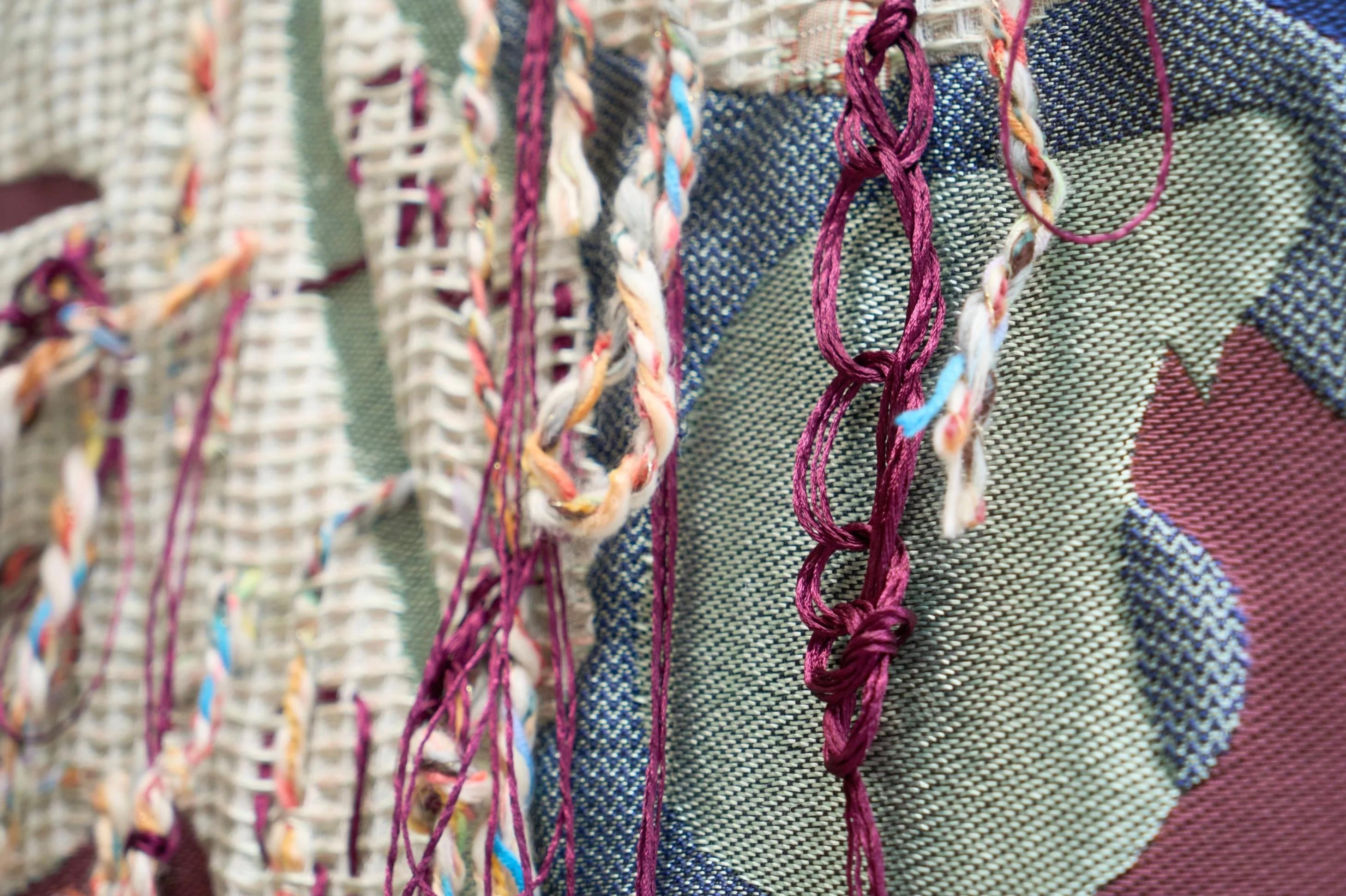 Sina Dyks Wandteppich für zeitgenössische Kunst 'Dripping DNA' 175 x 235 cm im Angebot 9