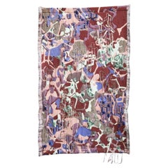 Sina Dyks Contemporary Art Tapestry 'Dripping DNA' 175 x 235 cm