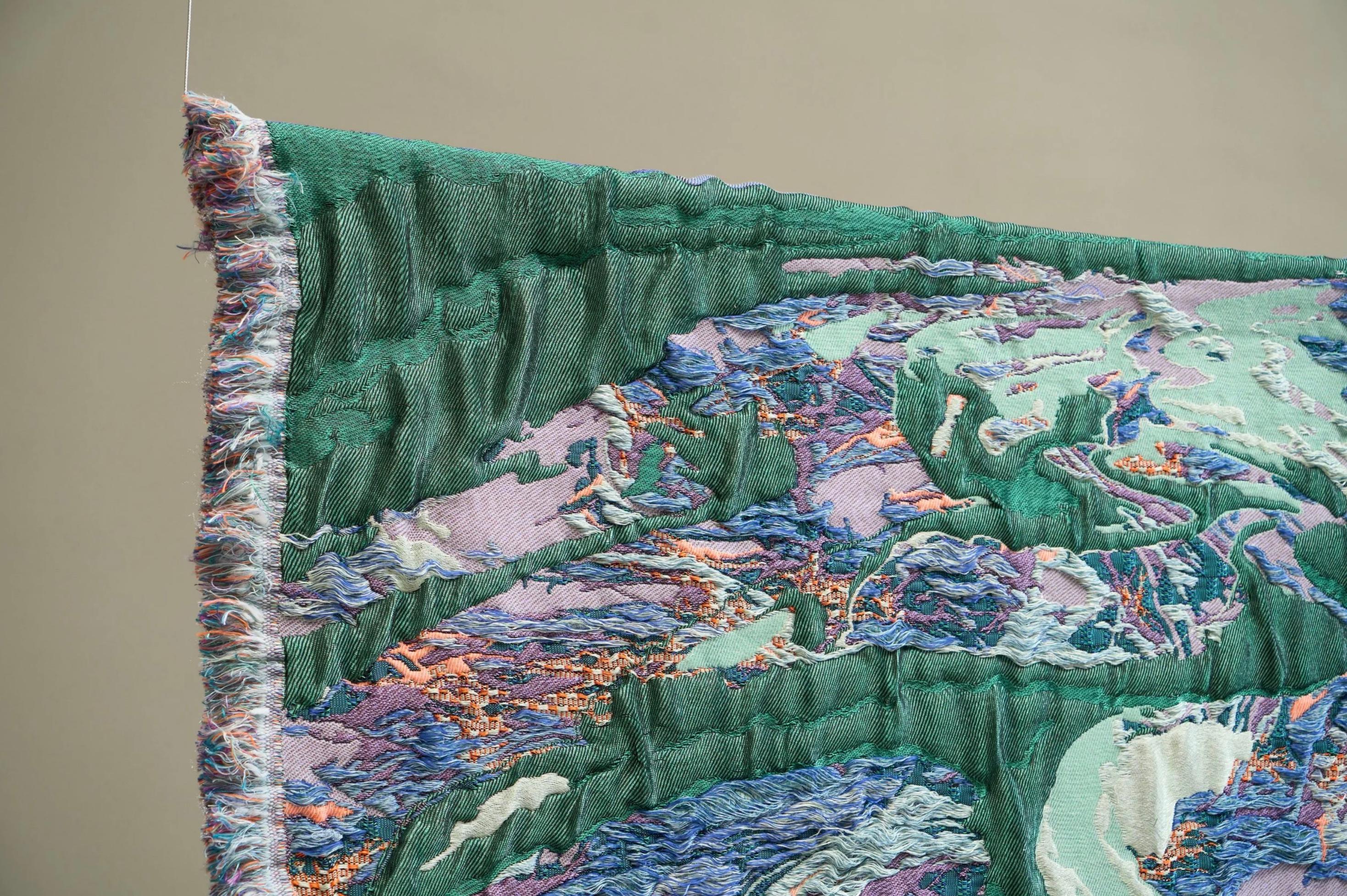 Sina Dyks Wandteppich 'Dwindled Scenery' 175 x 120 cm, zeitgenössische Kunst im Angebot 2