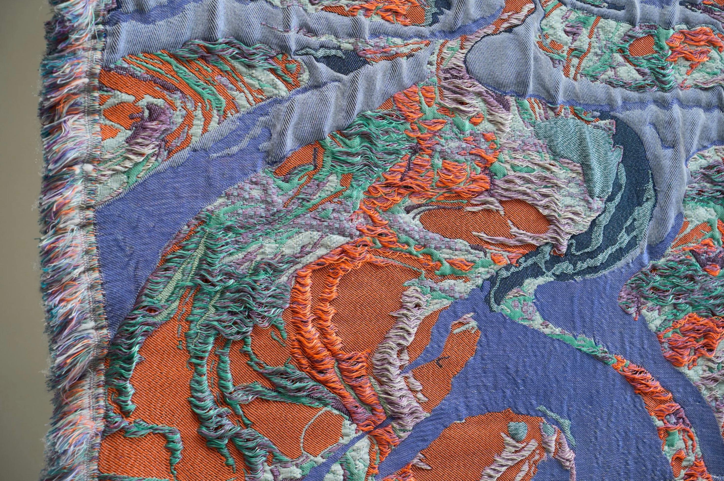 Sina Dyks Wandteppich 'Dwindled Scenery' 175 x 120 cm, zeitgenössische Kunst im Angebot 8