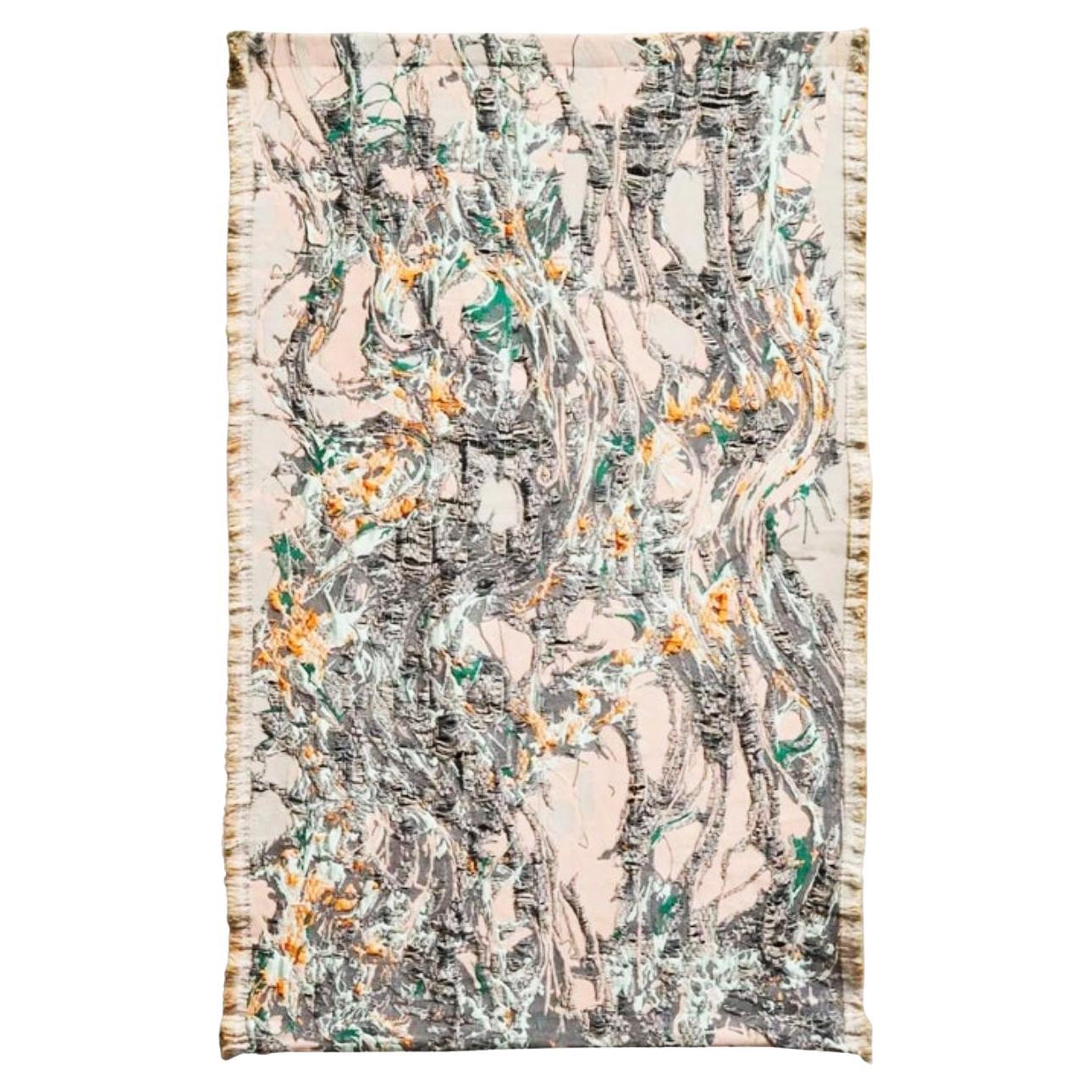 Sina Dyks Wandteppich für zeitgenössische Kunst 
Fließende Neuronen
 175 x 265 cm