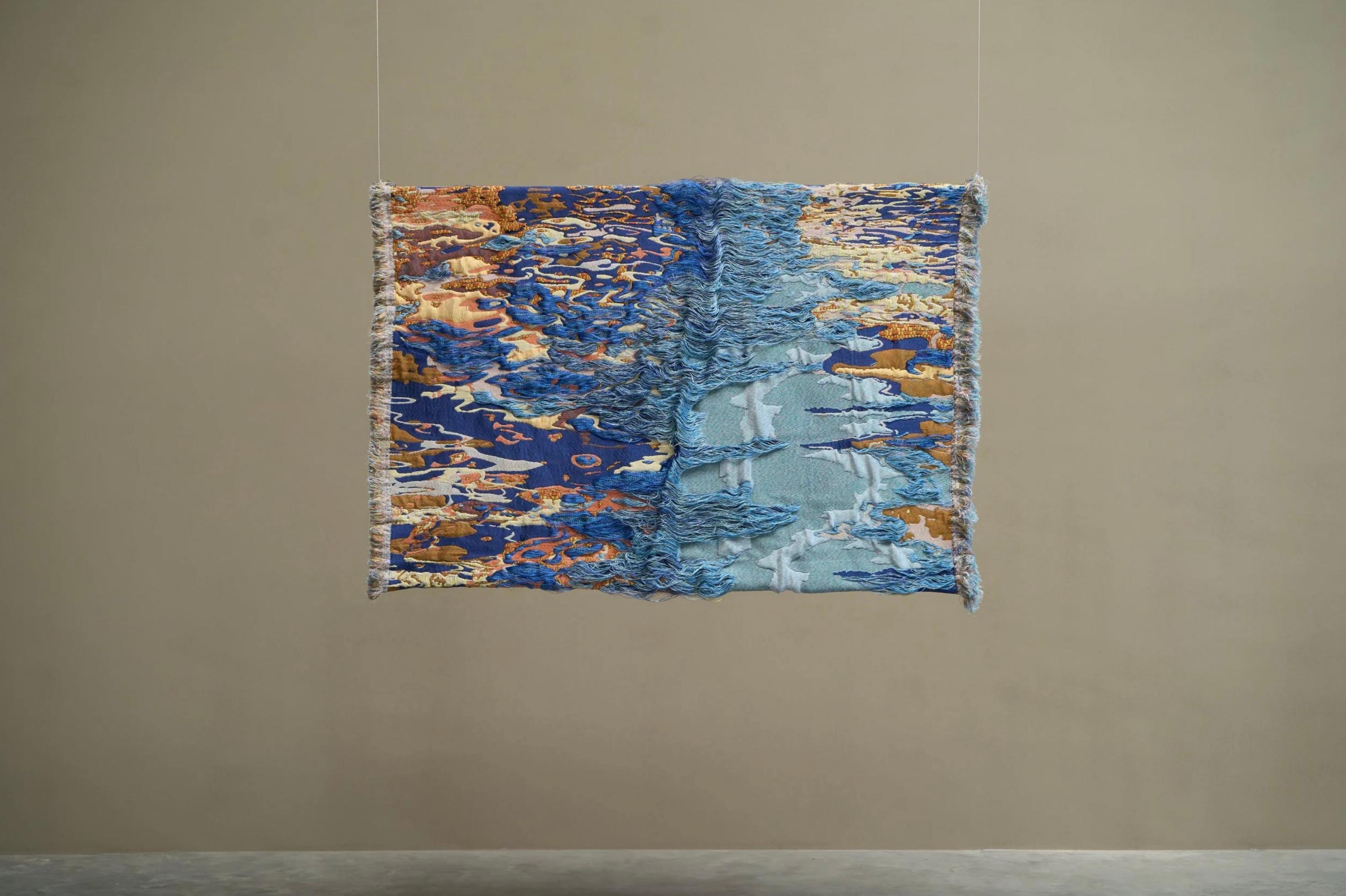 Sina Dyks Wandteppich 'Lustured Soak' 175 x 120 cm, zeitgenössische Kunst im Angebot 2