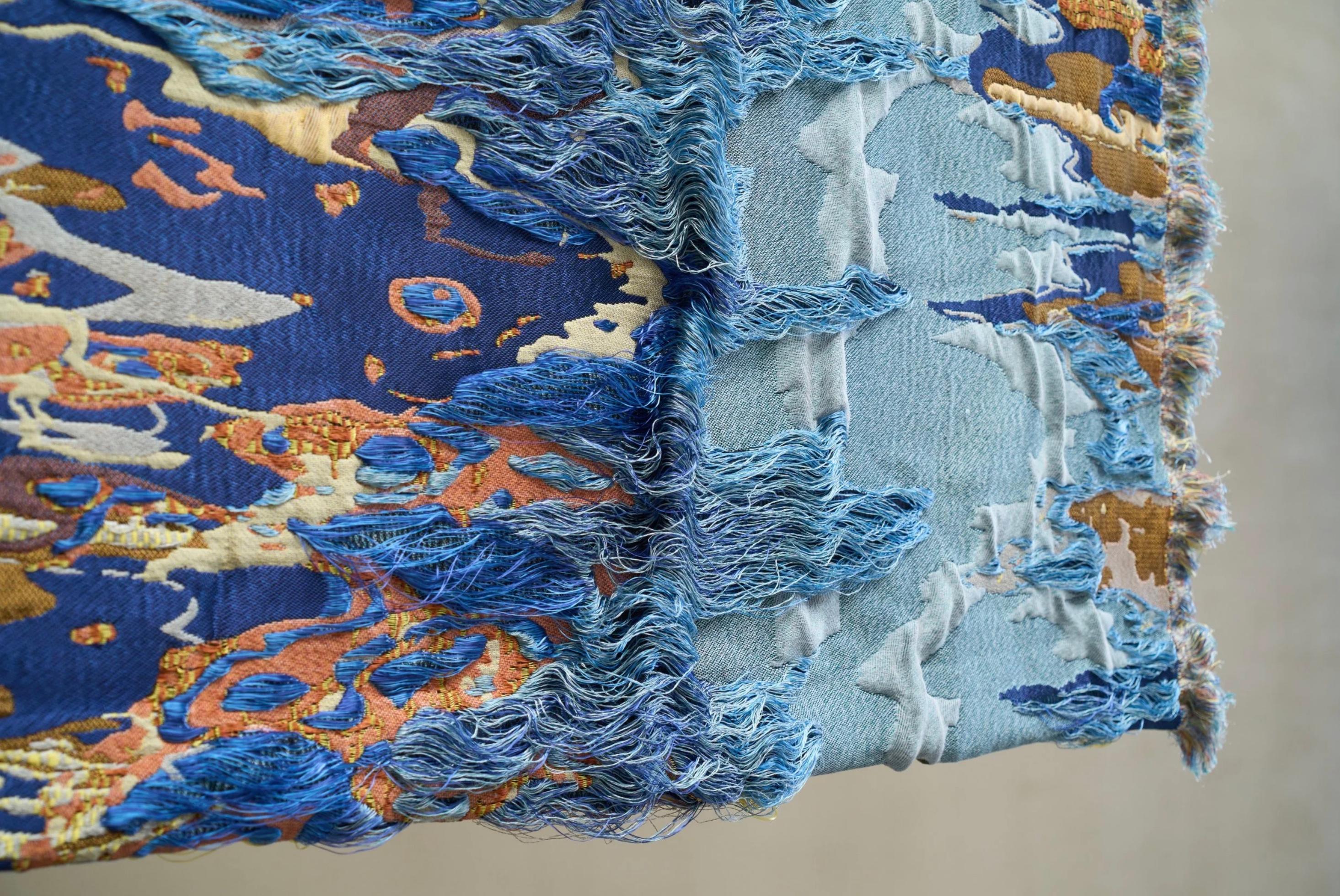 Sina Dyks Wandteppich 'Lustured Soak' 175 x 120 cm, zeitgenössische Kunst im Angebot 4