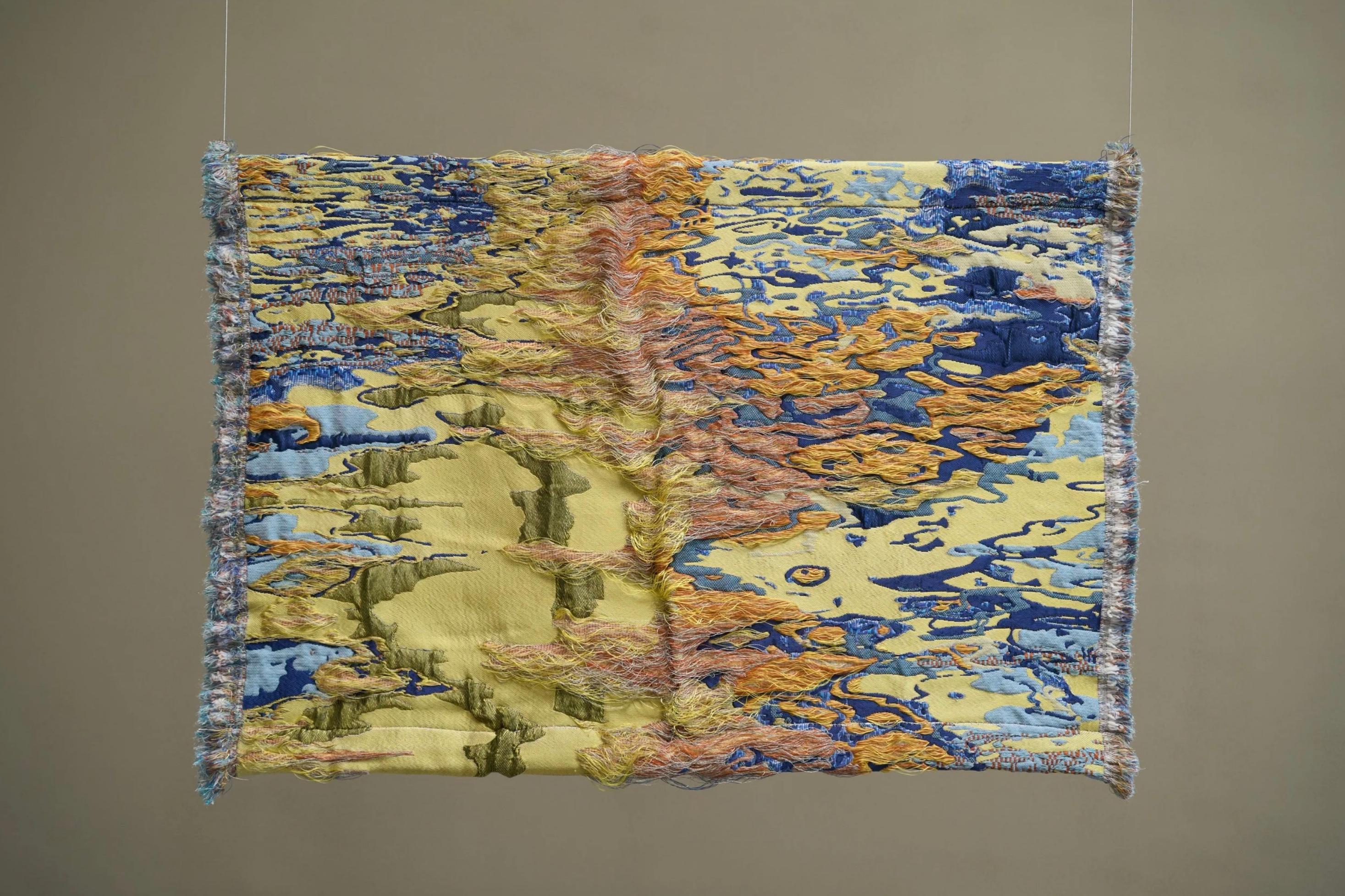 Sina Dyks Wandteppich 'Lustured Soak' 175 x 120 cm, zeitgenössische Kunst im Angebot 7