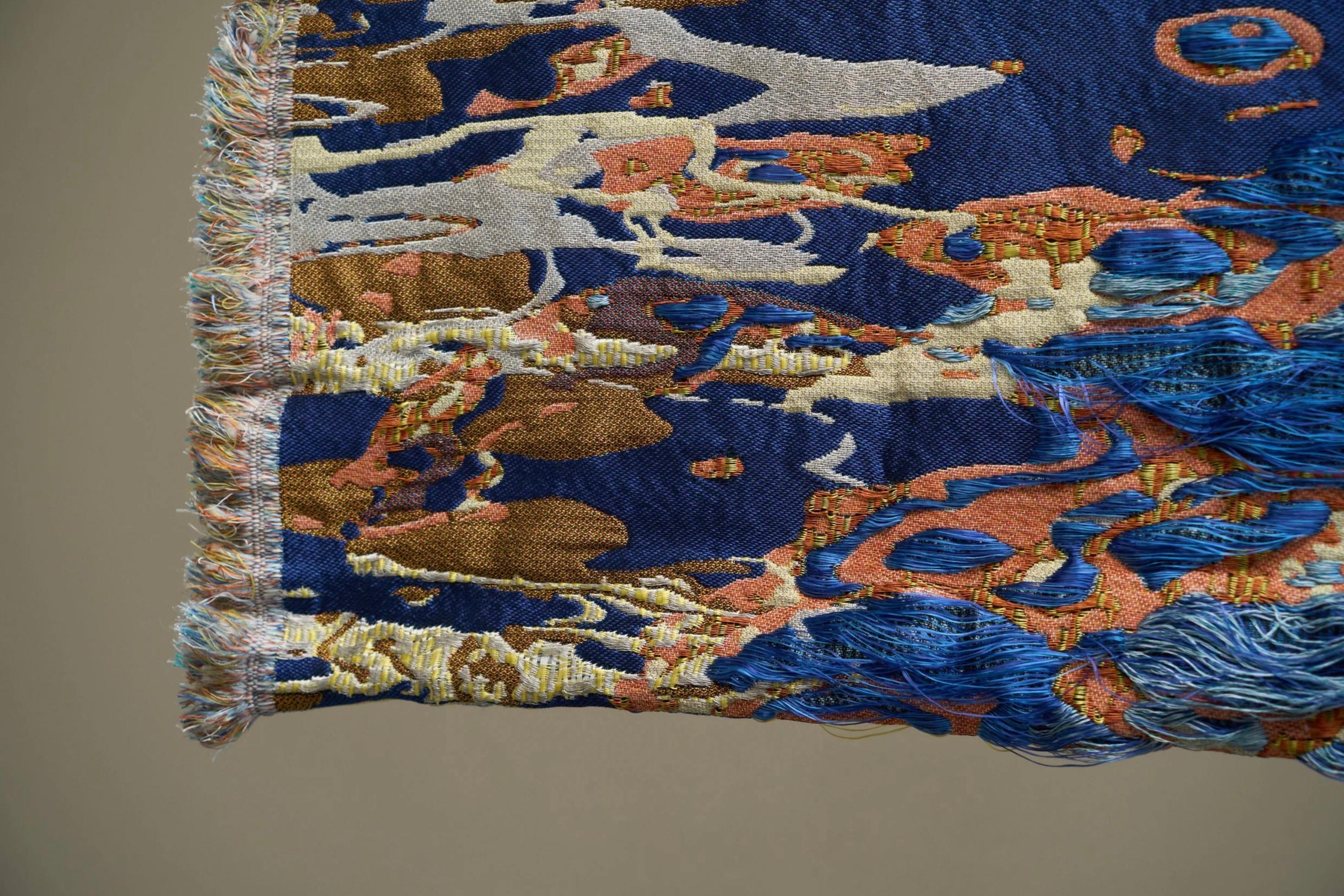 Sina Dyks Wandteppich 'Lustured Soak' 175 x 120 cm, zeitgenössische Kunst im Angebot 8